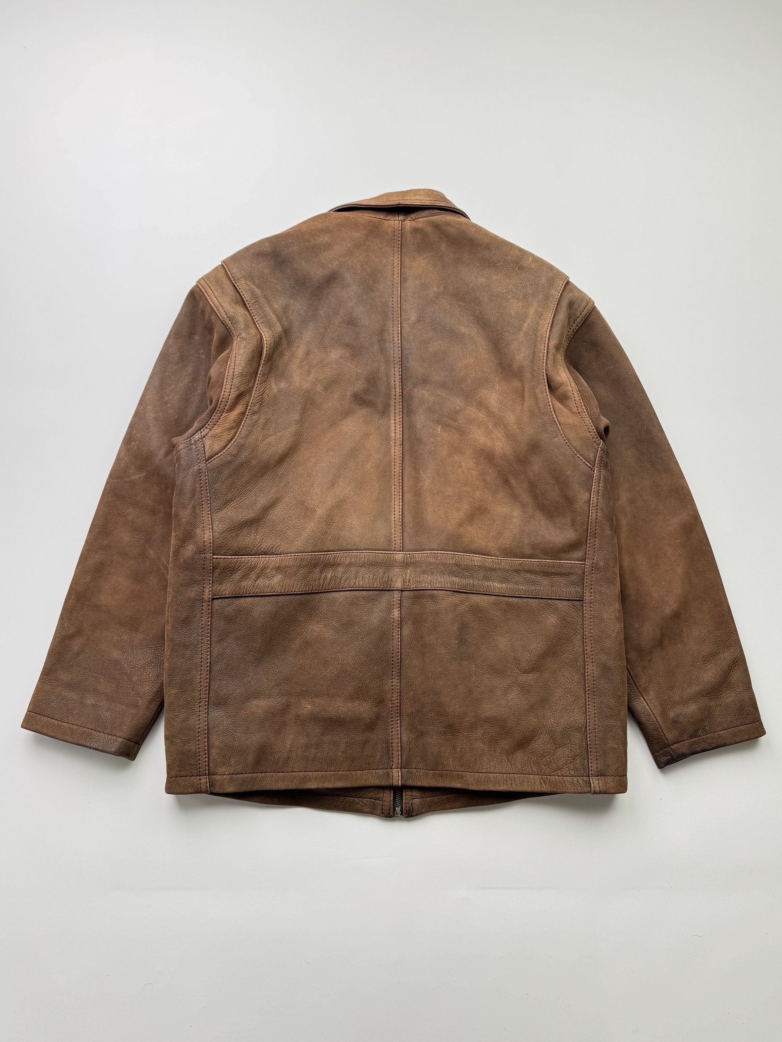 Vintage Vintage Leather Bomber Jacket B442(V173)E2 Size US M / EU 48-50 / 2 - 7 Thumbnail