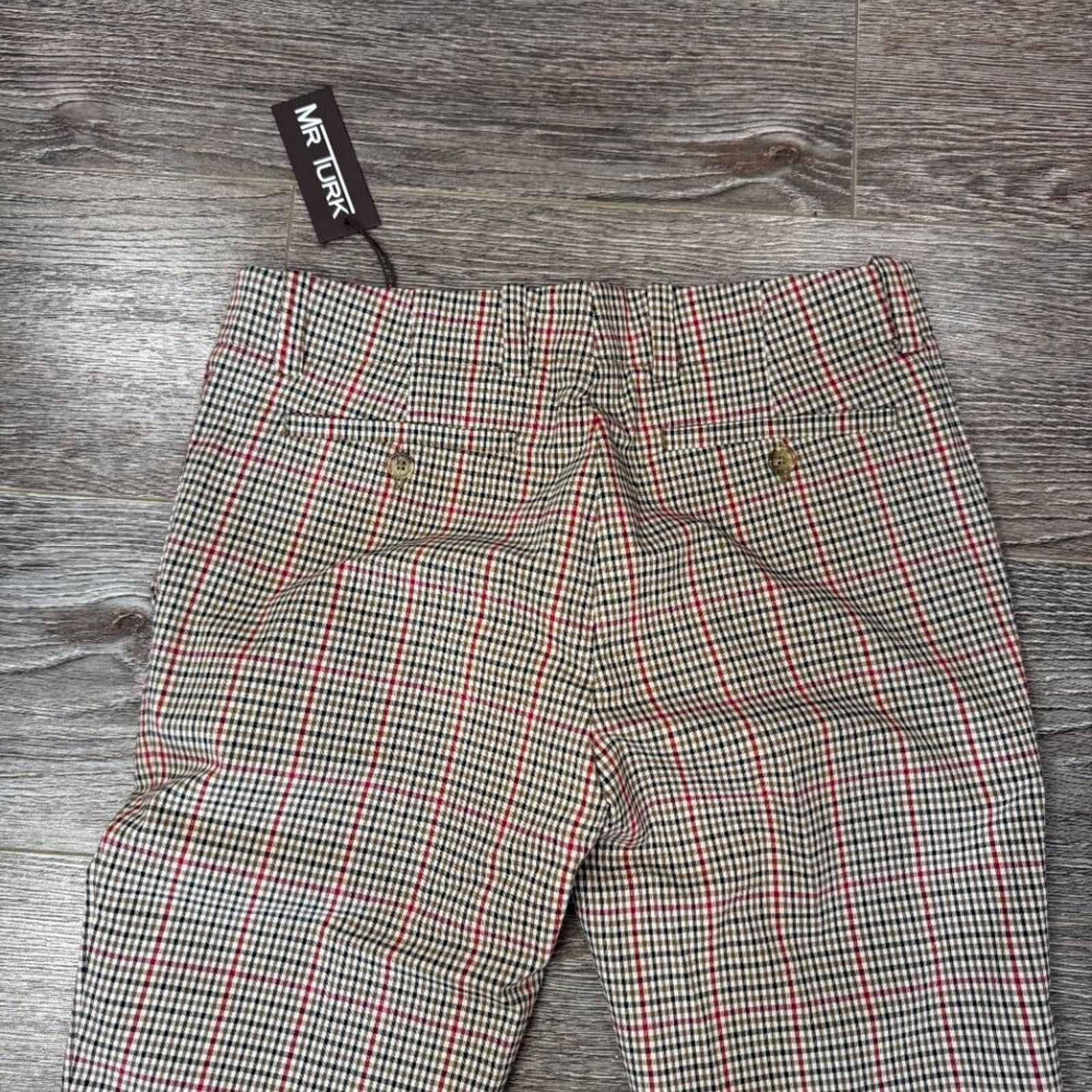 Mr Turk Mr Turk Men Plaid Trousers Size 29 New With Tags Retail 298 Size US 29 - 8 Thumbnail