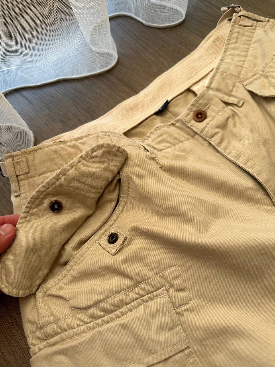 Polo Ralph Lauren × Vintage Vintage Polo Ralph Lauren Cargo Beige Baggy PRL Pants Size US 34 / EU 50 - 11 Thumbnail