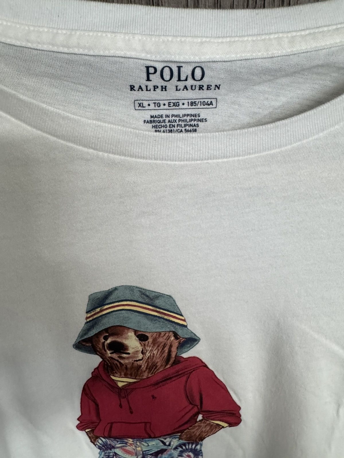 Polo Ralph Lauren Polo Ralph Lauren Hawaiian Bear Tshirt Size US XL / EU 56 / 4 - 2 Thumbnail