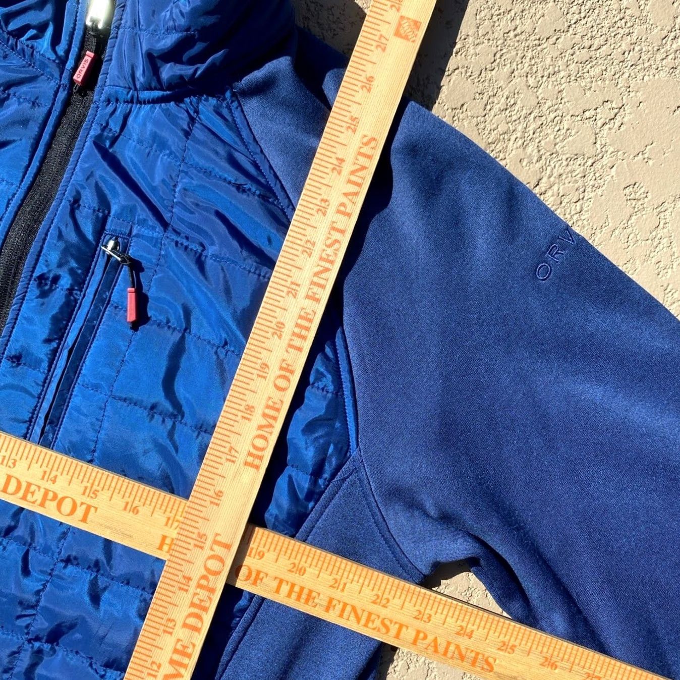 Orvis Orvis Classic Collection Men's Quilted Fleece Full Zip Jacket Blue Medium M Size US M / EU 48-50 / 2 - 4 Thumbnail
