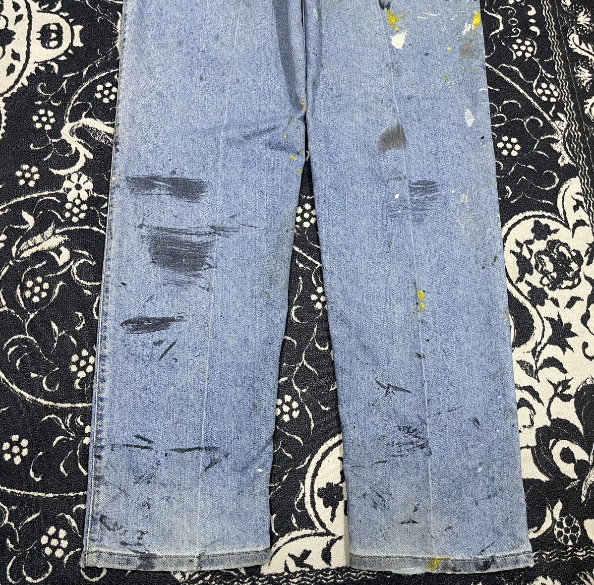 Levi's 90s LEVIS 540 BAGGY JEANS SPLASH PAINT JEANS 34x32 Size US 34 / EU 50 - 14 Thumbnail