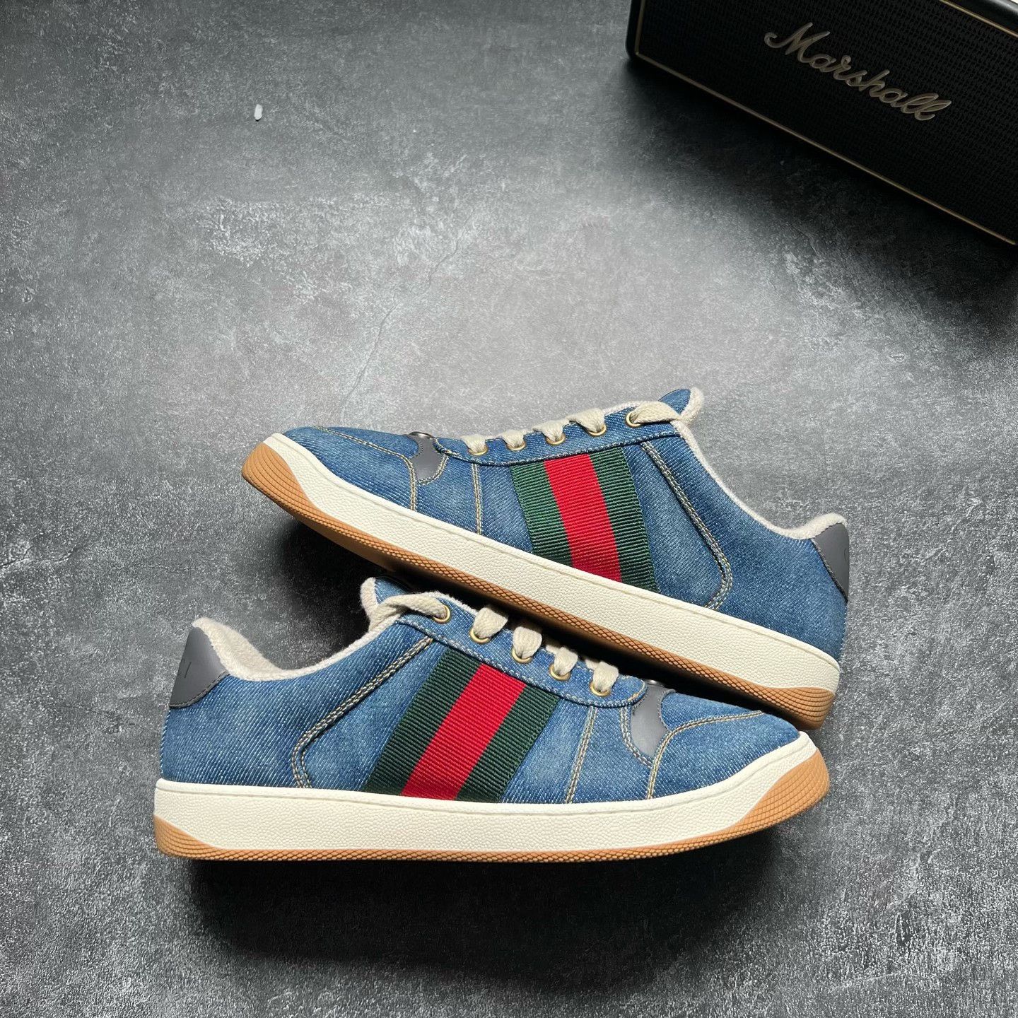 Gucci Gucci Denim Blue Lowtop Sneakers 41 Men Size US 8.5 / EU 41-42 - 1 Thumbnail