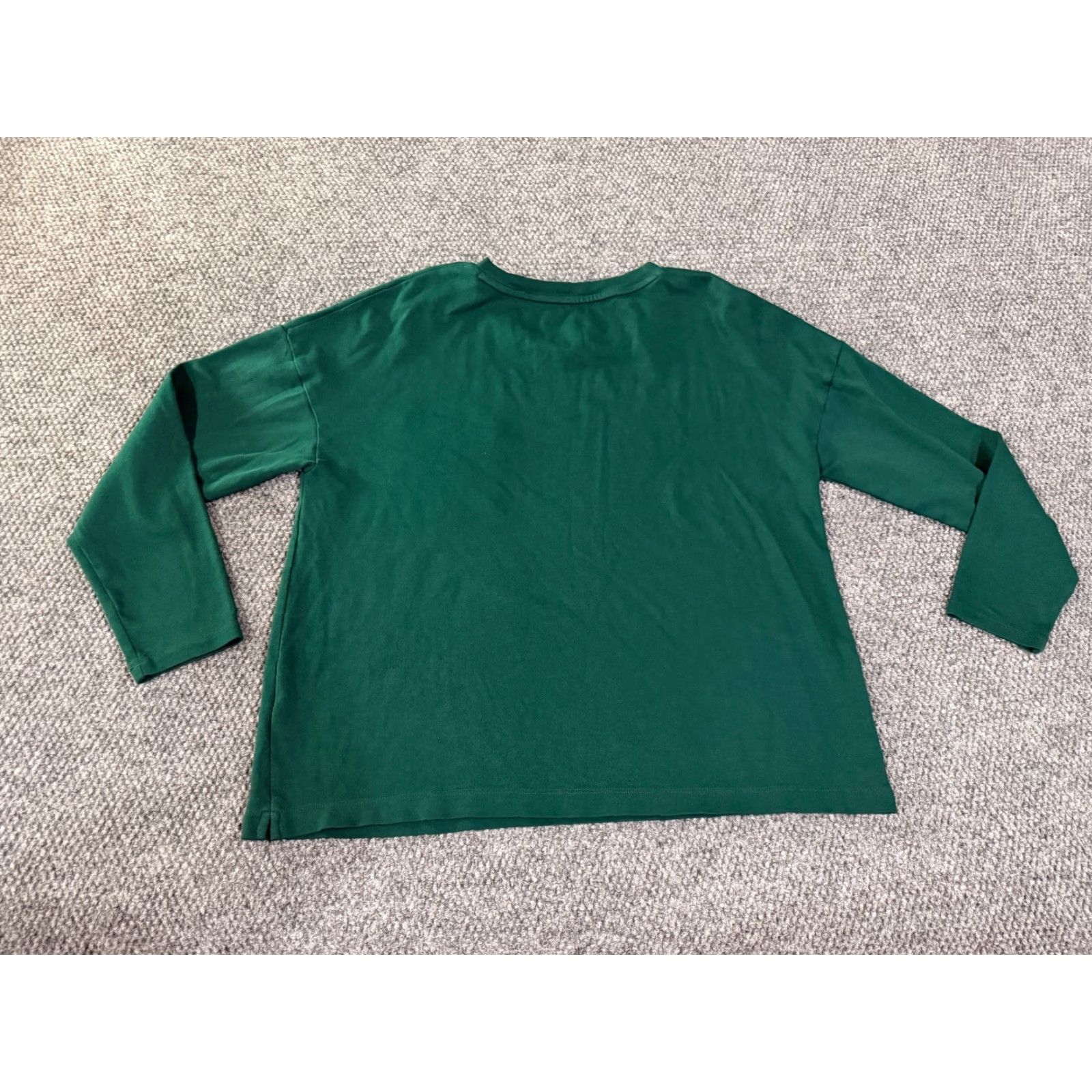 Coldwater Creek Coldwater Creek Womens T Shirt Crewneck Long Sleeve Green Pocket Casual Regular Large Green Mens? Size L / US 10 / IT 46 - 4 Thumbnail