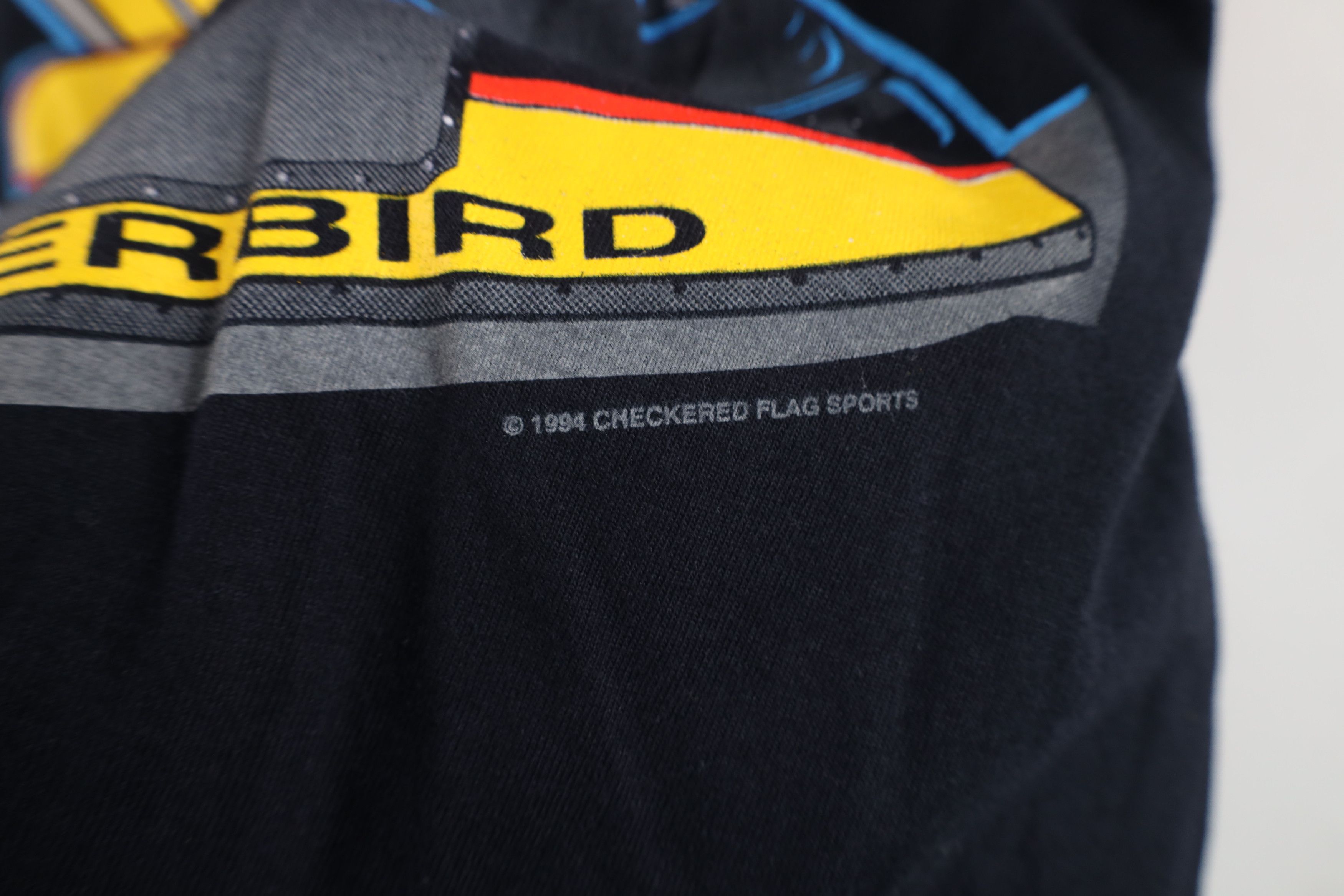 Vintage Deadstock Vintage 90s NASCAR Wallace Racing T-Shirt Black Size US L / EU 52-54 / 3 - 6 Thumbnail