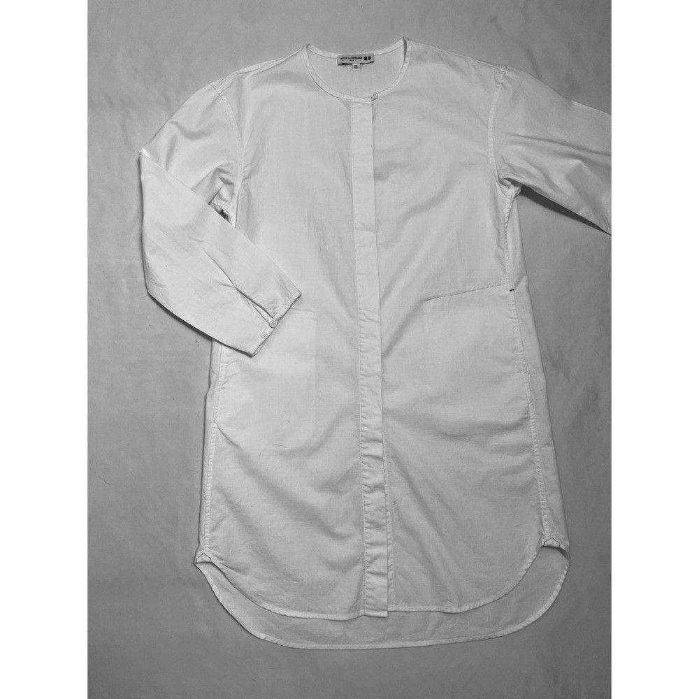 Uniqlo Ines de la Fressange Uniqlo Cotton White Summer Coat Size X Size XXS / US 00 / IT 34 - 6 Thumbnail