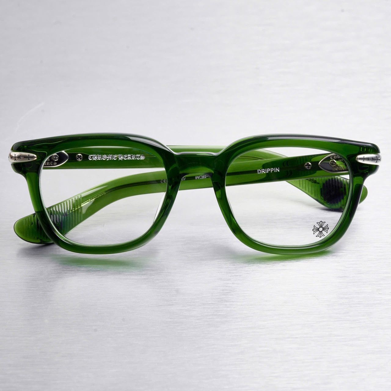 Chrome Hearts CHROME HEARTS DRIPPIN DARK OLIVE GLASSES Size ONE SIZE - 6 Thumbnail