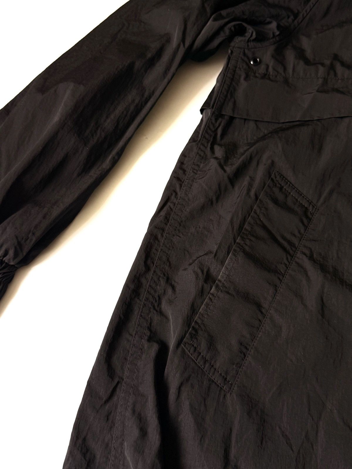 AMI Ami Men Black Windbreaker Parka Jacket S Hooded Minimalism Size US S / EU 44-46 / 1 - 4 Thumbnail