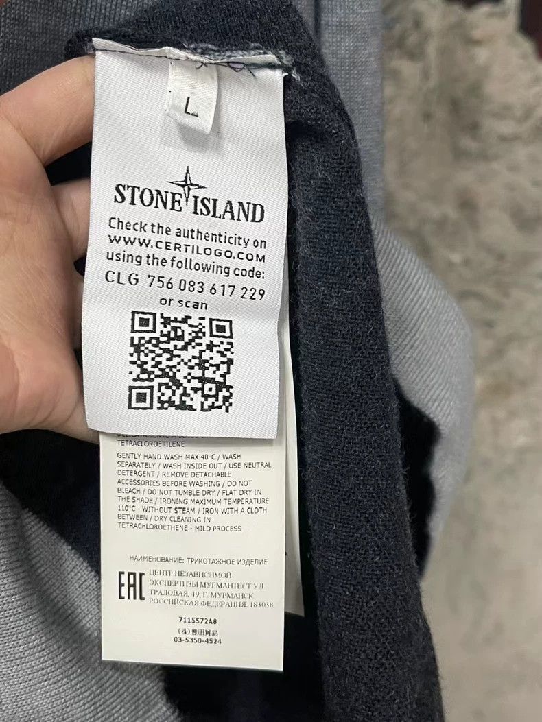 Stone Island Stone Island Gray Sweater -2506 Size US L / EU 52-54 / 3 - 7 Thumbnail