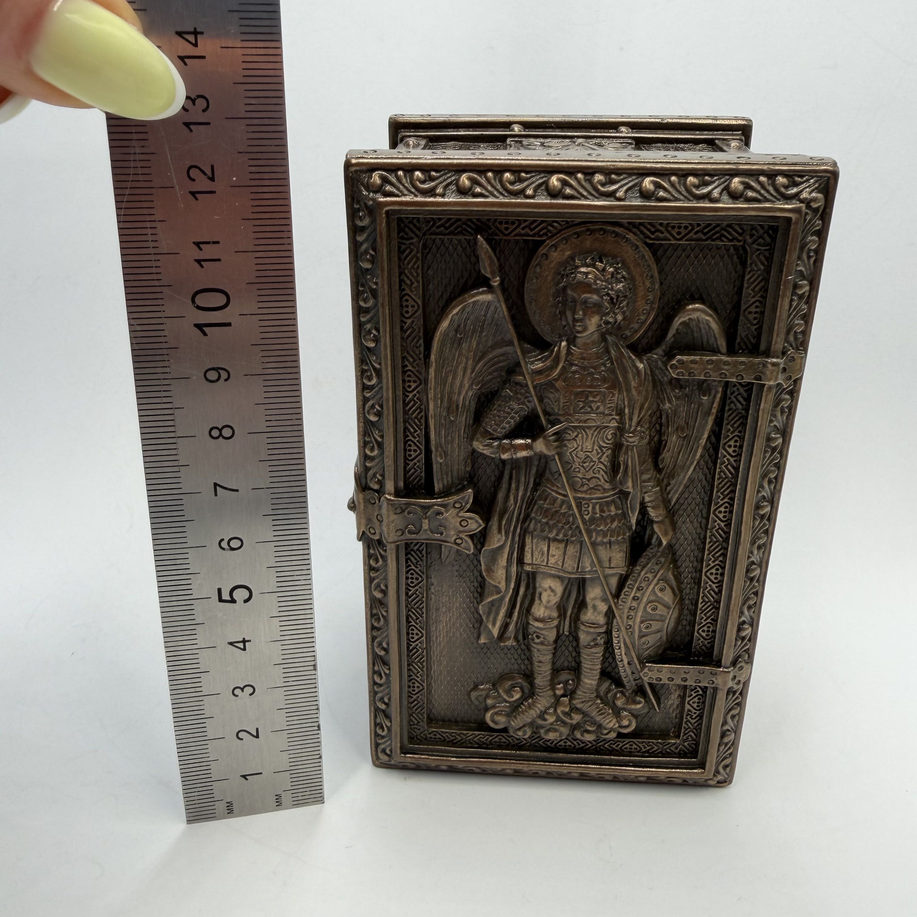 Other Archangel Michael Trinket Box Bronze Finish Jewelry Box Size ONE SIZE - 10 Thumbnail