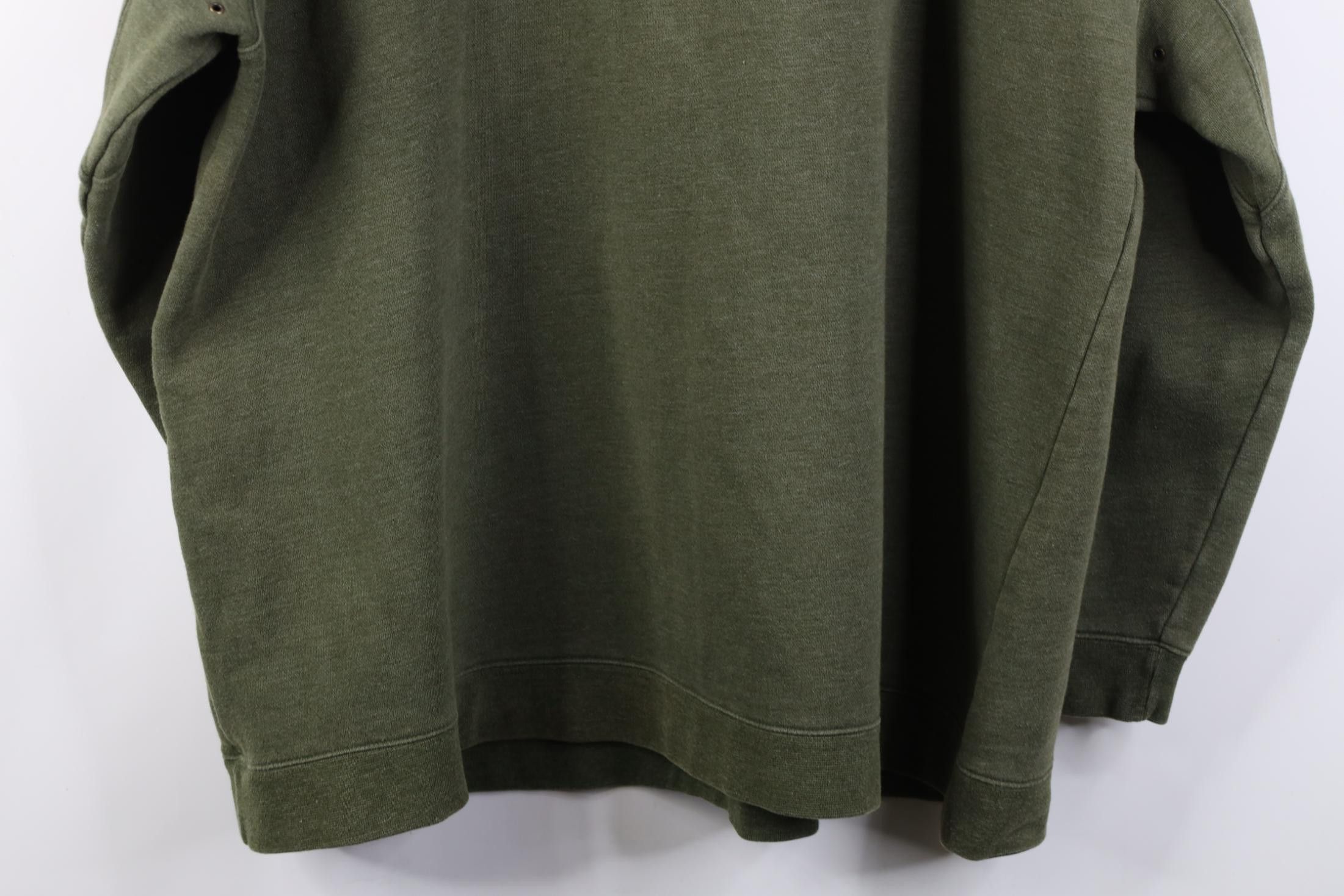 Vintage Vintage 90s Streetwear Heavyweight Crewneck Sweatshirt Green Size US XXL / EU 58 / 5 - 12 Thumbnail