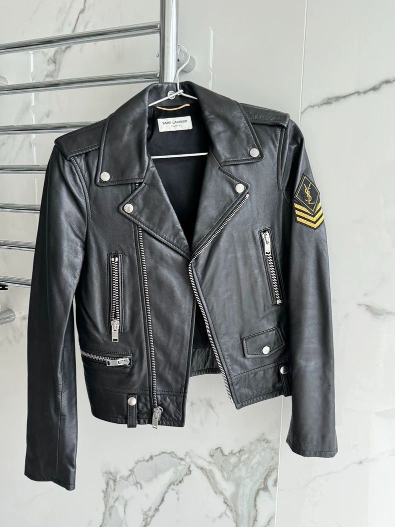 Yves Saint Laurent saint LaurentClassic leather biker jacket 2503-Nextarrow Size XS / US 0-2 / IT 36-38 - 1 Thumbnail
