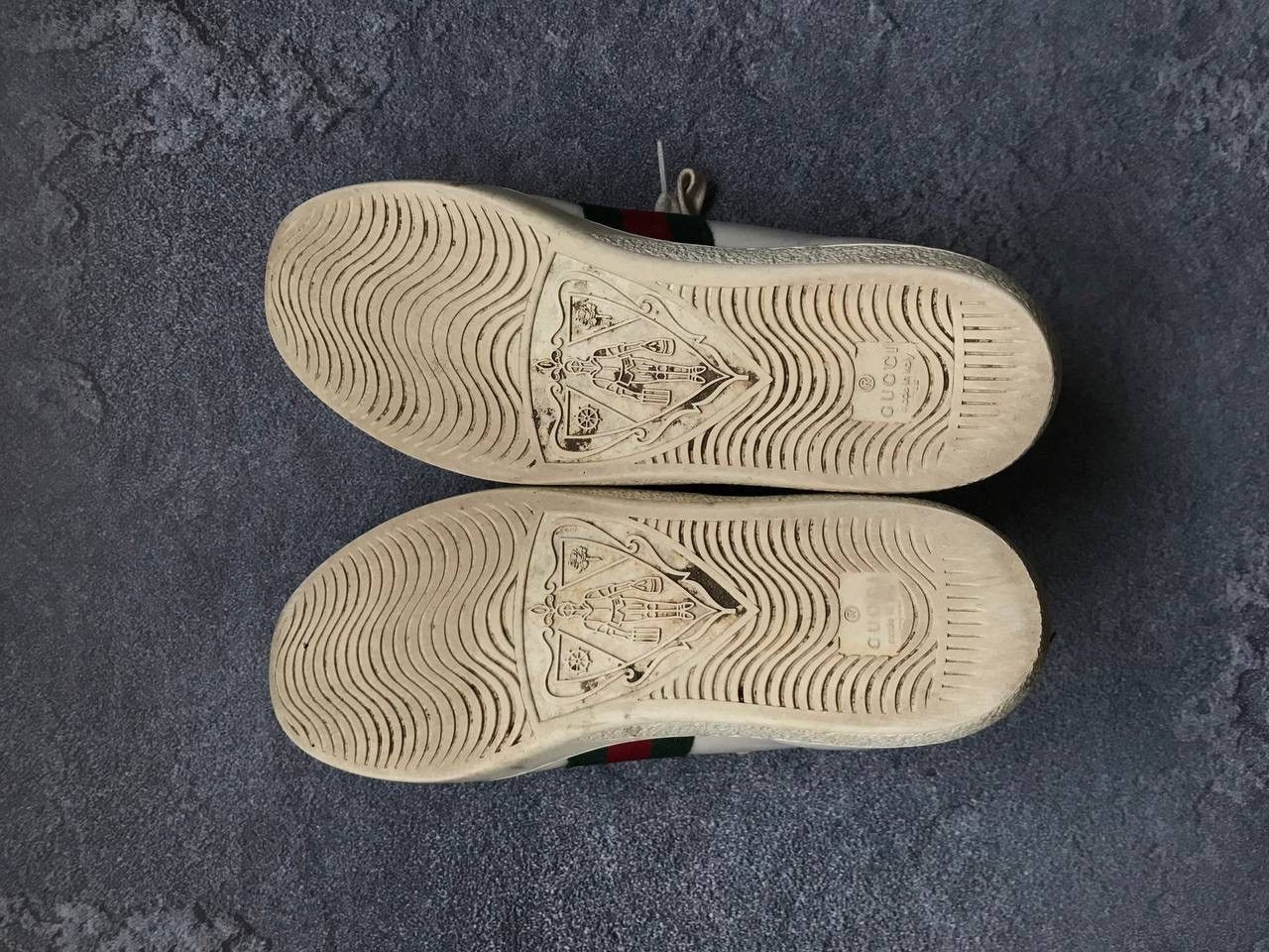 Gucci × Vintage Vintage Auth Gucci Ace Arrow OG Leather Sneaker Sz 38 Size US 8 / IT 38 - 3 Thumbnail