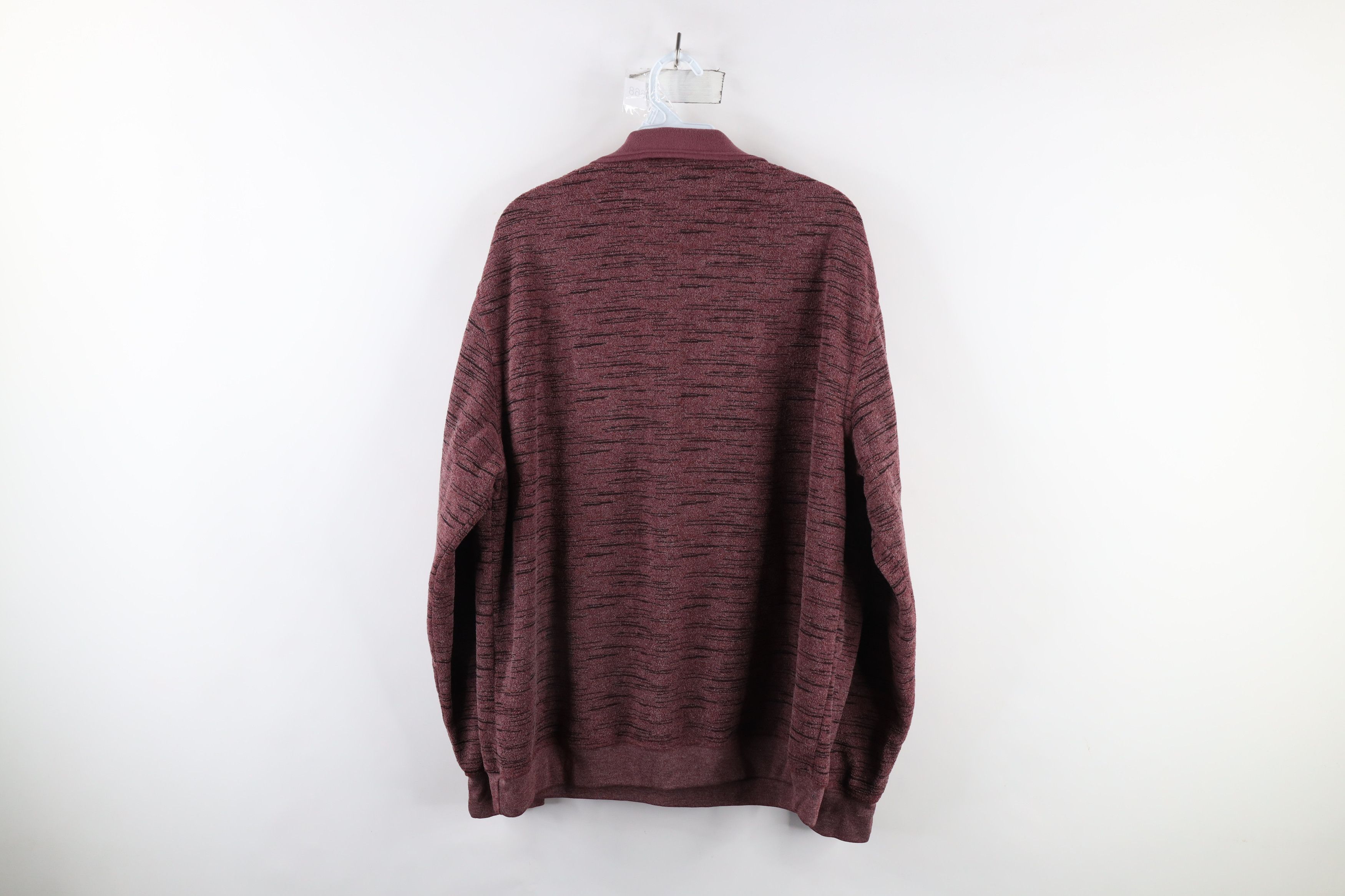 Vintage Vintage 90s Streetwear Fleece Rainbow Fleck Collared Sweater Size US L / EU 52-54 / 3 - 7 Thumbnail