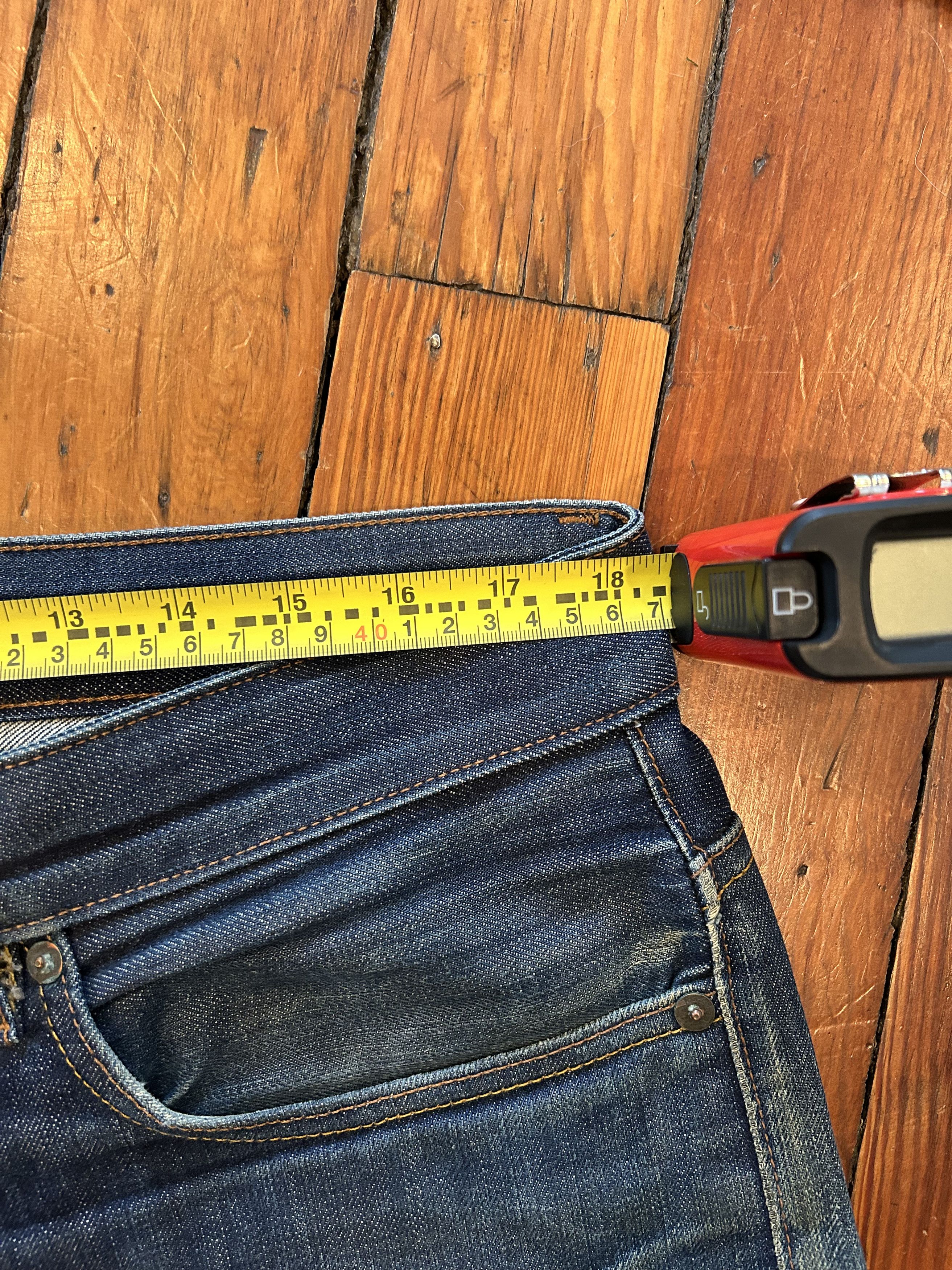 Railcar Fine Goods Railcar Straight Leg Raw Selvedge Denim Jeans Size US 35 - 3 Thumbnail