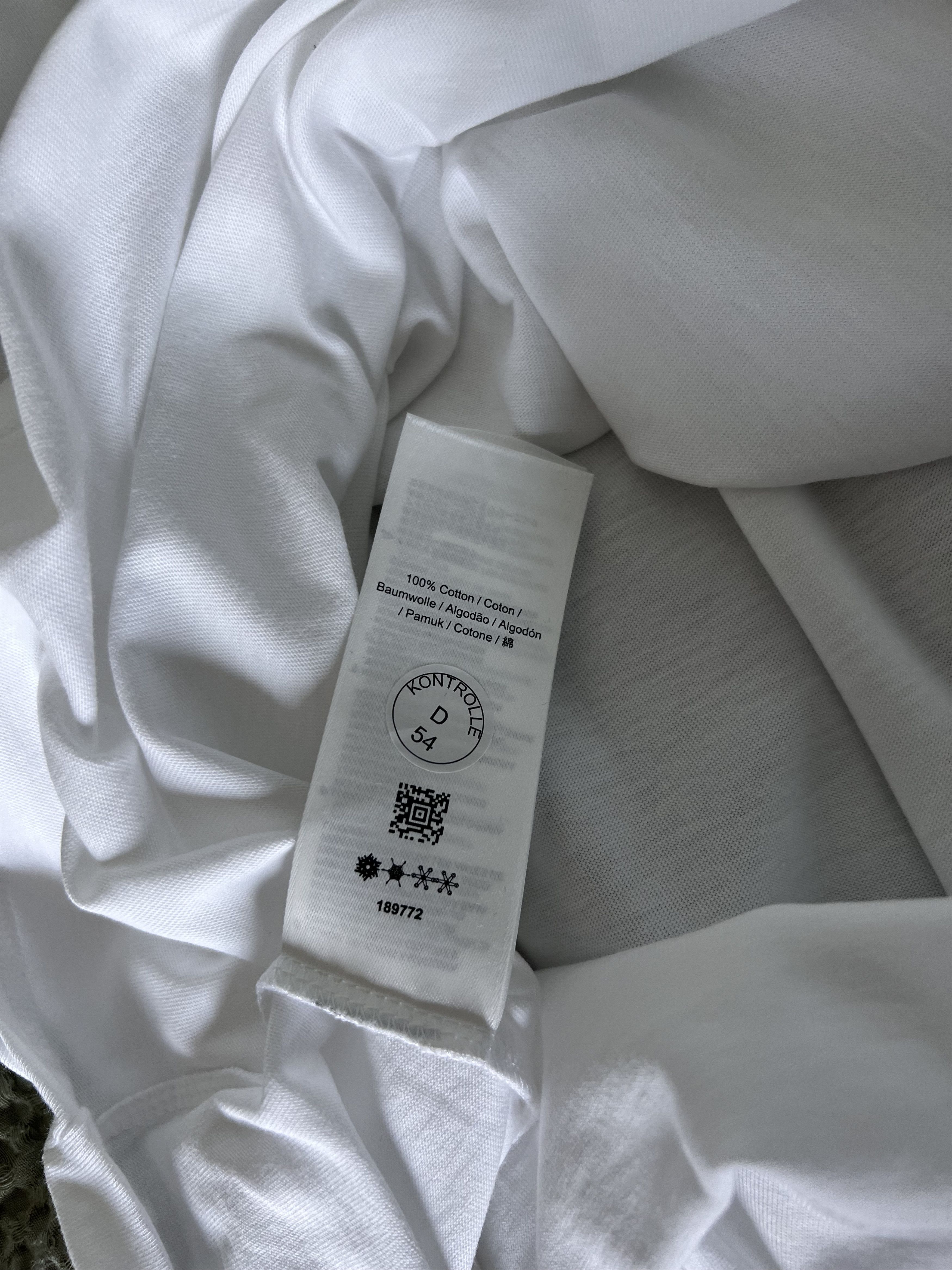 Fred Perry × Raf Simons Raf Simons Fred Perry Mock Neck Tee in White Size US XL / EU 56 / 4 - 5 Thumbnail