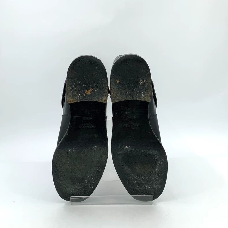 Saint Laurent Paris Saint Laurent Paris Black leather round head buckle flat b Size US 6.5 / IT 36.5 - 5 Thumbnail