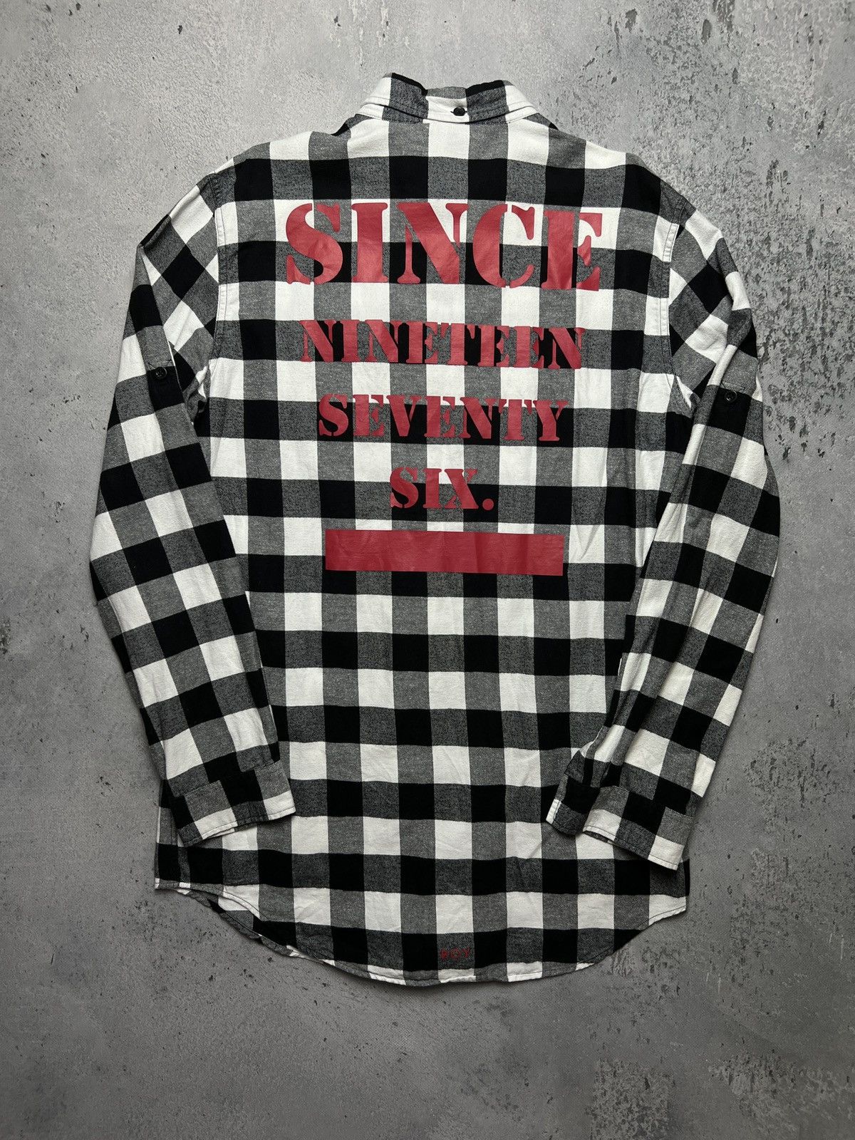 Boy London Boy London Big Logo Embroidery 1976 Checked Flannel USA y2k Size US XL / EU 56 / 4 - 2 Thumbnail