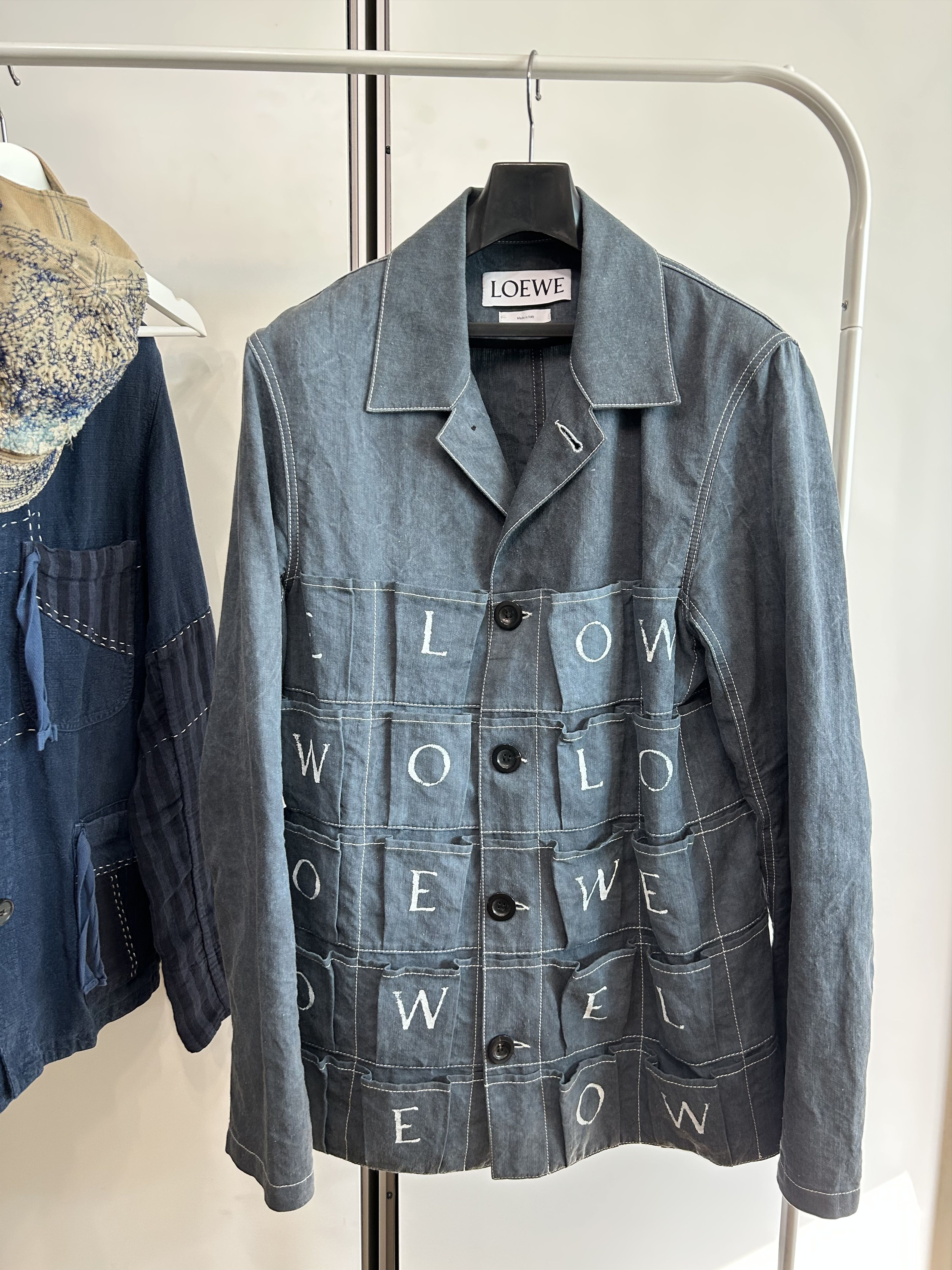 Loewe LOEWE Garment-Dyed Multi-Pocket Jacket Size US M / EU 48-50 / 2 - 2 Thumbnail