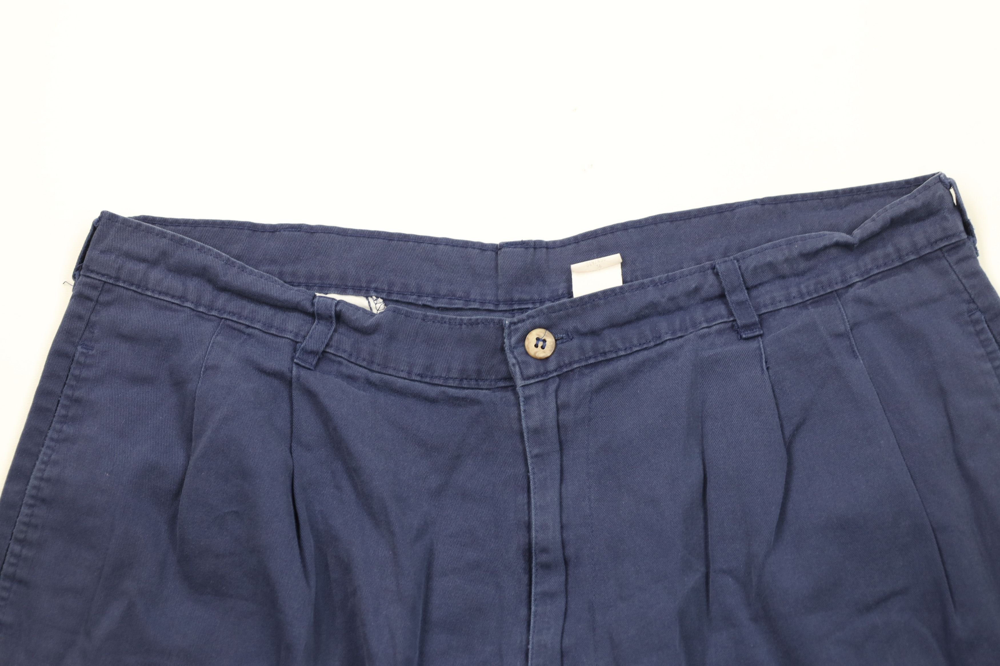 Vintage Vintage 90s Tigers Baseball Chino Golf Shorts Blue Cotton Size US 36 / EU 52 - 2 Thumbnail
