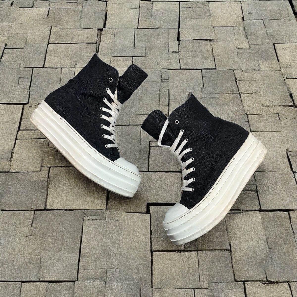 RICK OWENS DOUBLE BUMPER RAMONES SHOES