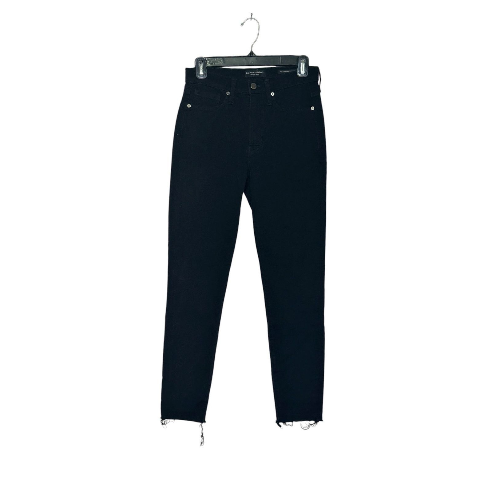 Banana Republic Banana Republic black high rise skinny jeans size 26 short Size 26" / US 2 / IT 38 - 1 Thumbnail