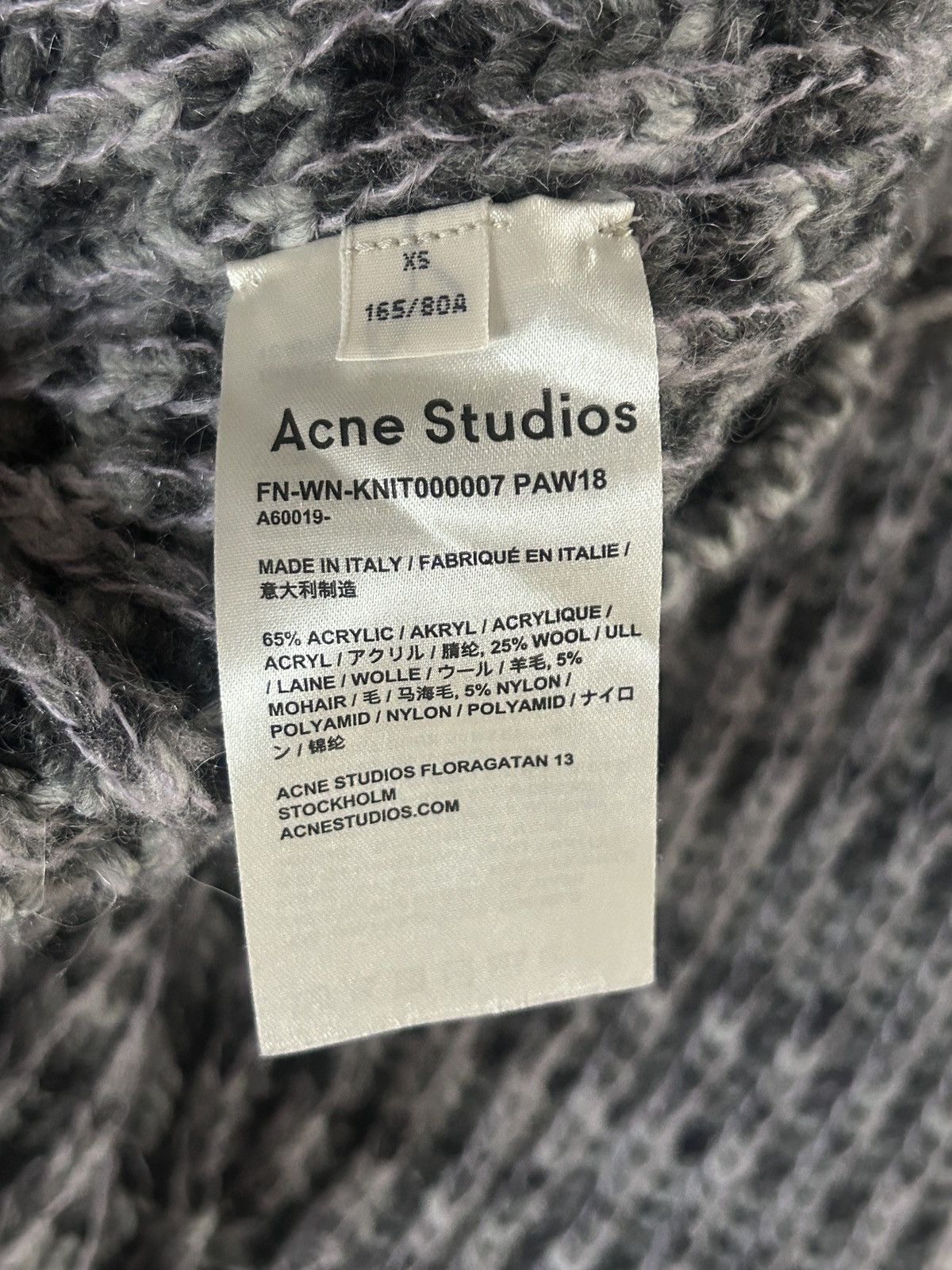 Acne Studios RARE GRAIL acne studios gradient oreo zora knit Size US M / EU 48-50 / 2 - 11 Thumbnail