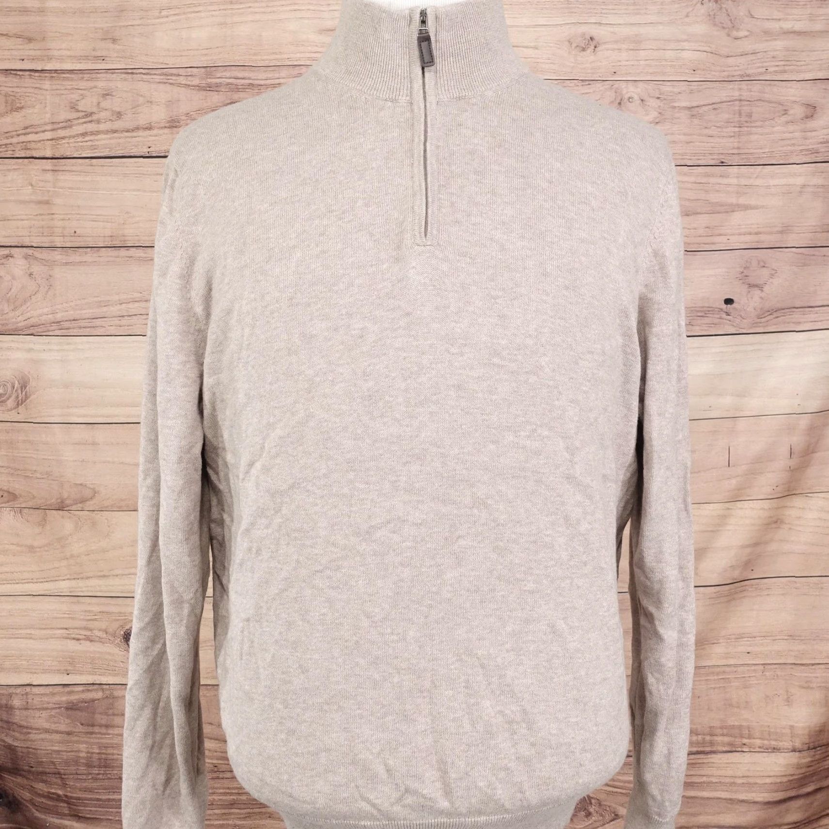 Jos. A. Bank VINTAGE Jos A. Bank Traveler Sweater Mens XL Knit Pullover 1/4 Zip Mock Neck Casual Size US XL / EU 56 / 4 - 4 Thumbnail