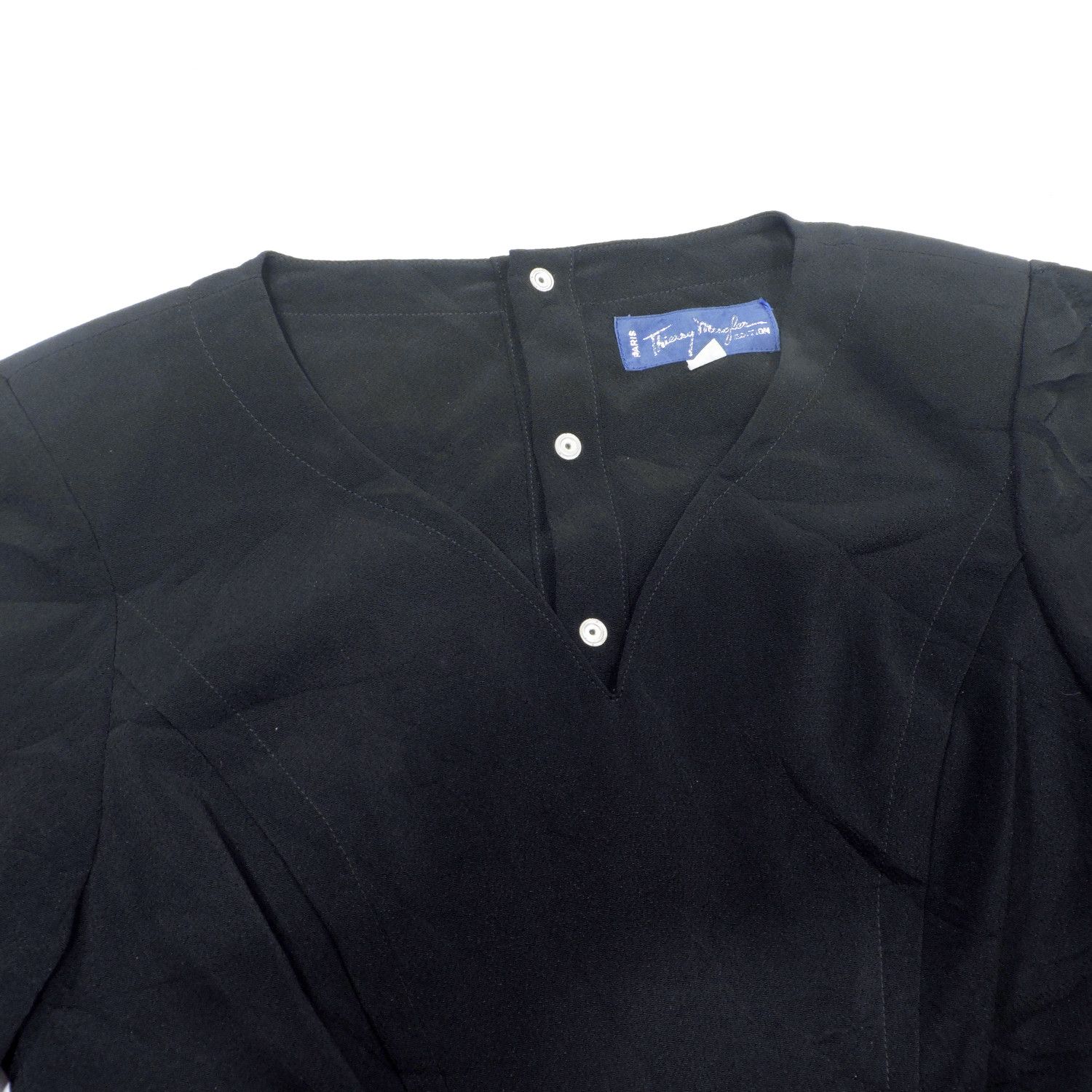 Thierry Mugler 90’S THIERRY MUGLER V-NECKLINE MIDI DRESS Size M / US 6-8 / IT 42-44 - 7 Thumbnail