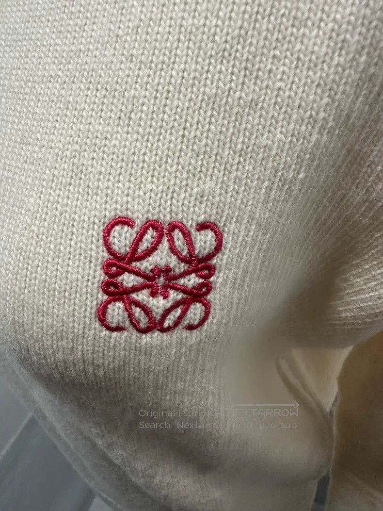 Loewe Loewe Embroidered Logo Wool Sweater Size M / US 6-8 / IT 42-44 - 3 Thumbnail