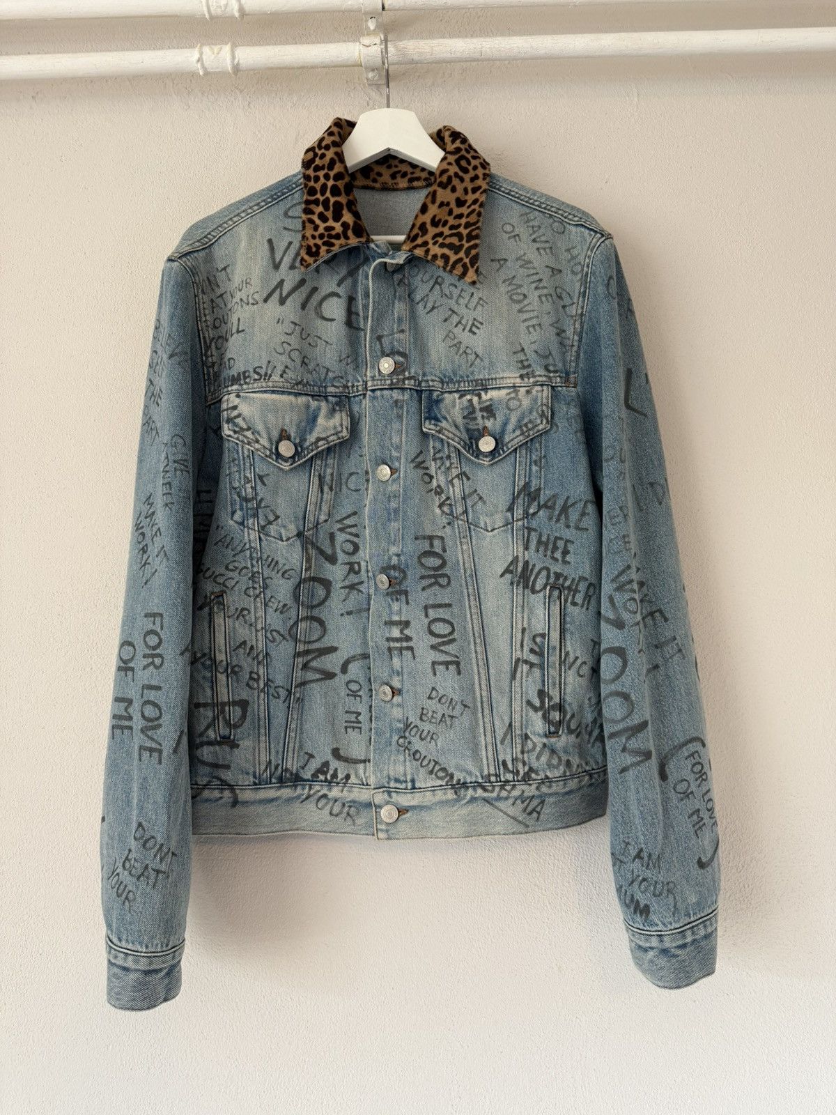 Gucci Gucci leopard denim jacket | Grailed