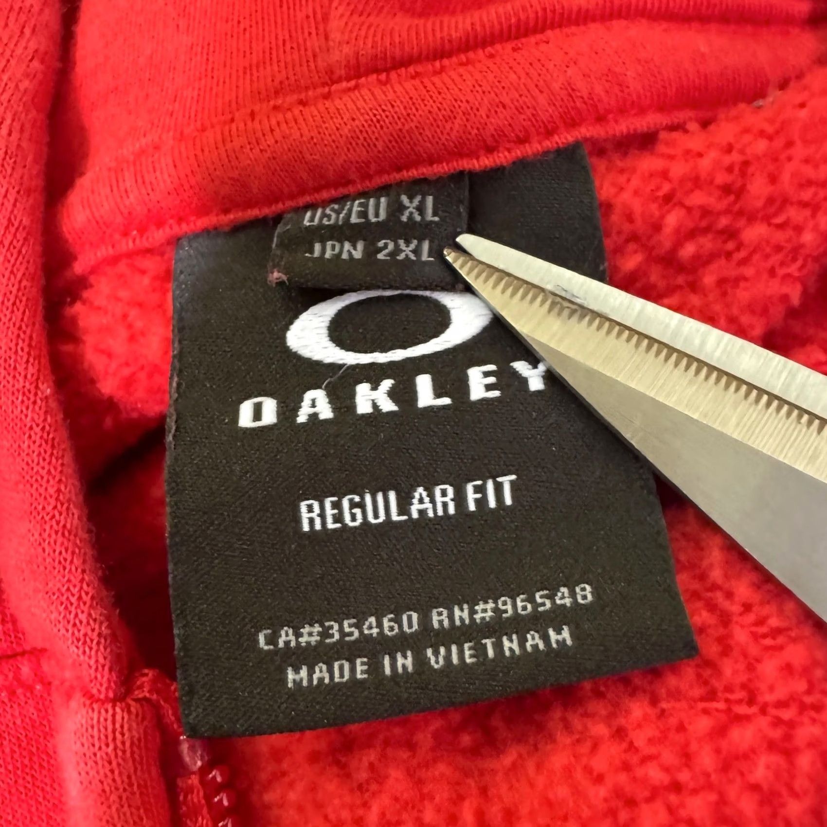 Oakley Oakley Jacket Men XL Regular Fit Red Cotton Blend Full Zip Activewear Overcoat Size US XL / EU 56 / 4 - 3 Thumbnail