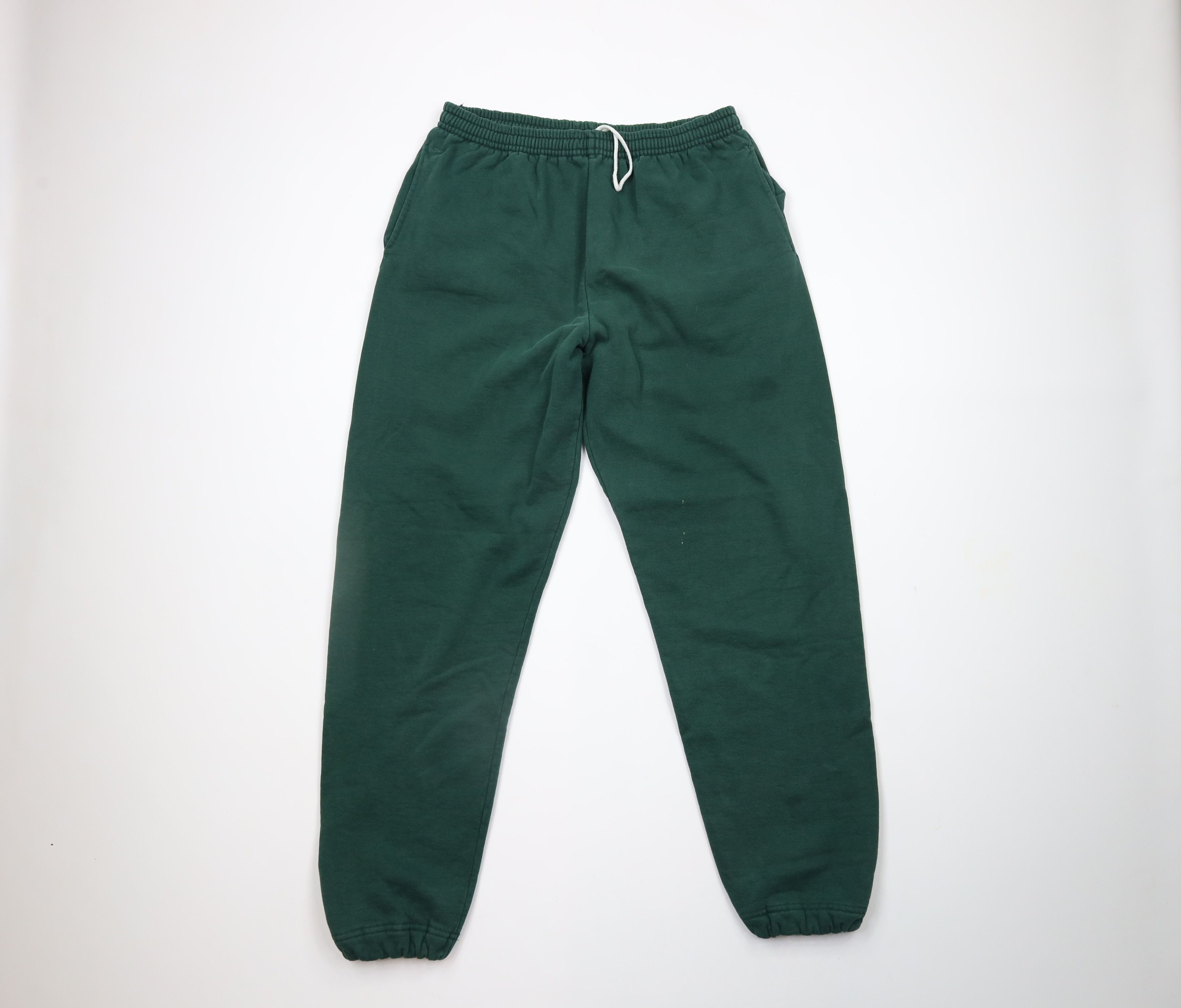 Lands' End × Vintage Vintage 90s Lands End Blank Sweatpants Joggers Green USA Size US 36 / EU 52 - 1 Thumbnail