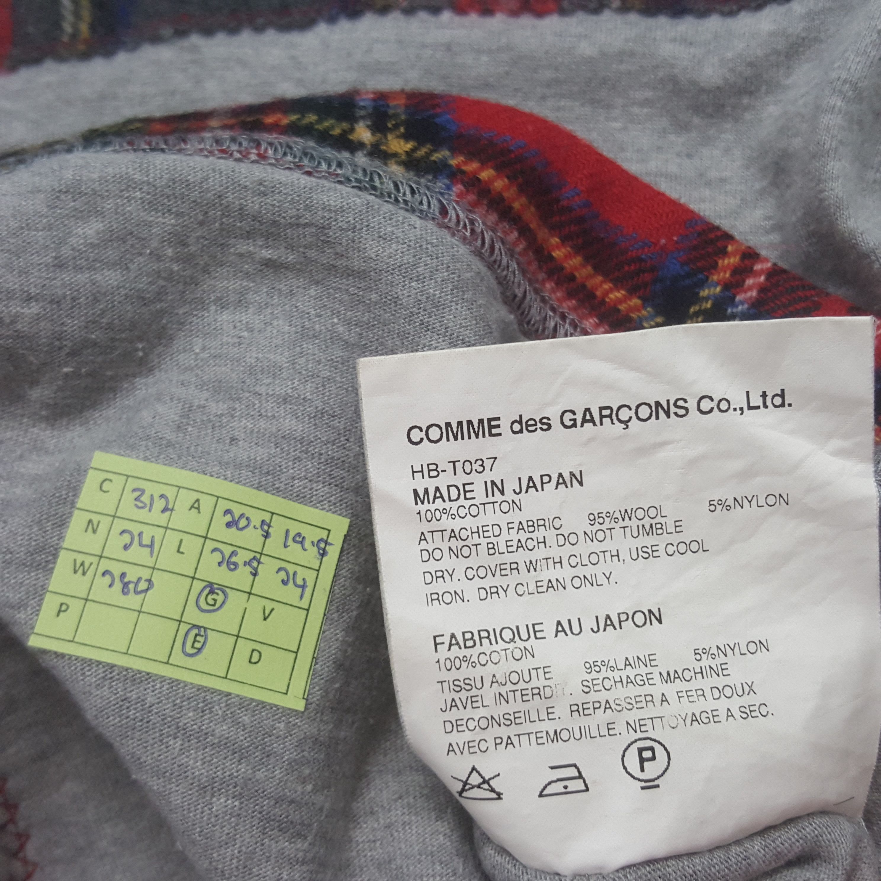Comme des Garcons Homme Vintage Comme des Garcons Japanese Patch Art Tshirt C312N24 Size US M / EU 48-50 / 2 - 7 Thumbnail