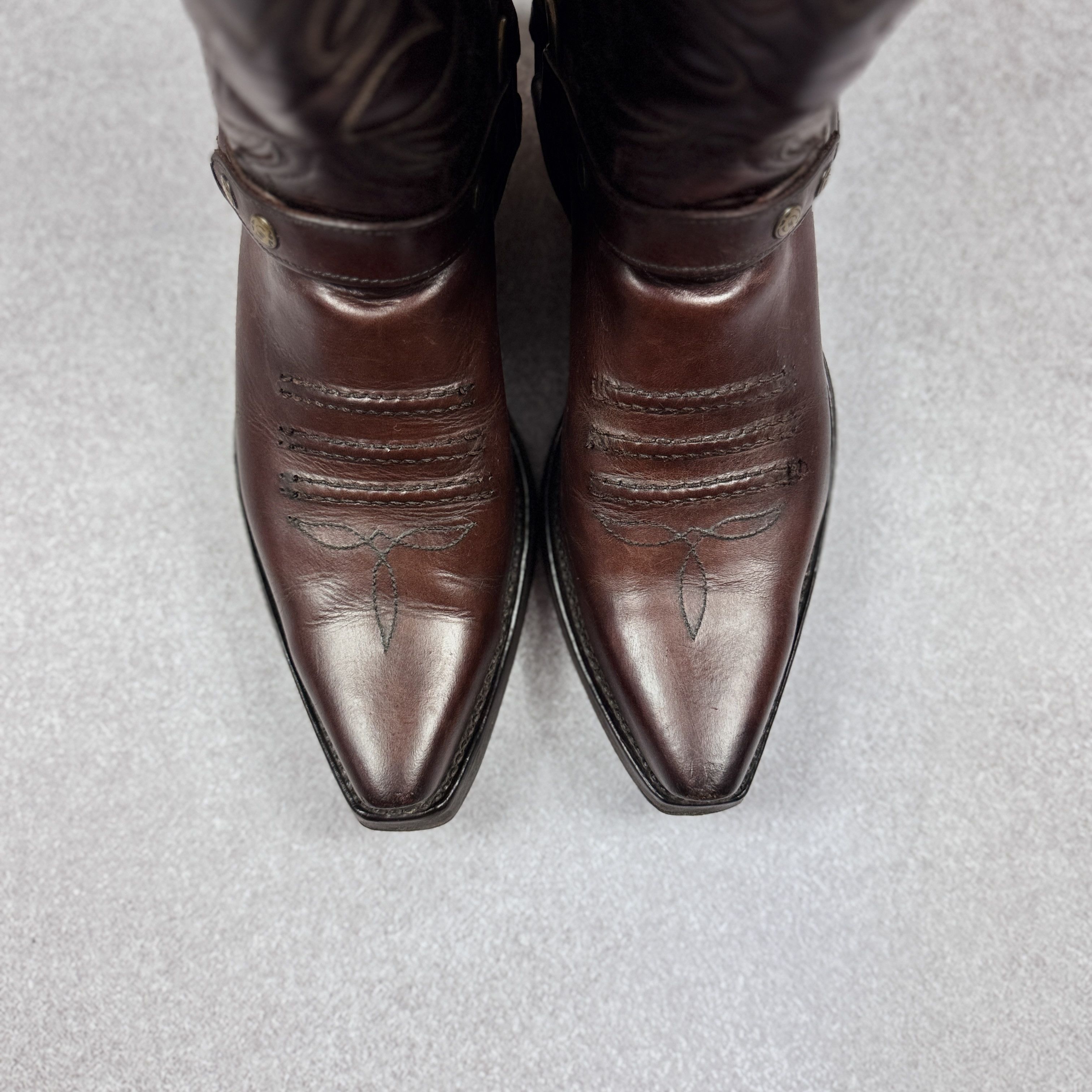 Sendra Sendra Biker Cowboy Western Leather Boots 4672 Size 41 26cm Size US 8 / EU 41 - 10 Thumbnail