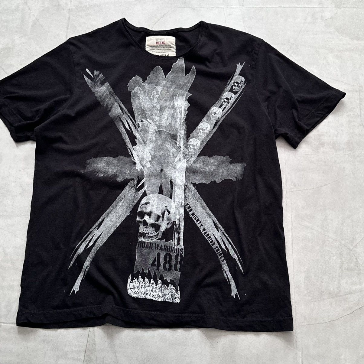 Hysteric Glamour × Undercover Punk Skull British London Flag Gothic Vintage T Shirt Size US L / EU 52-54 / 3 - 2 Thumbnail