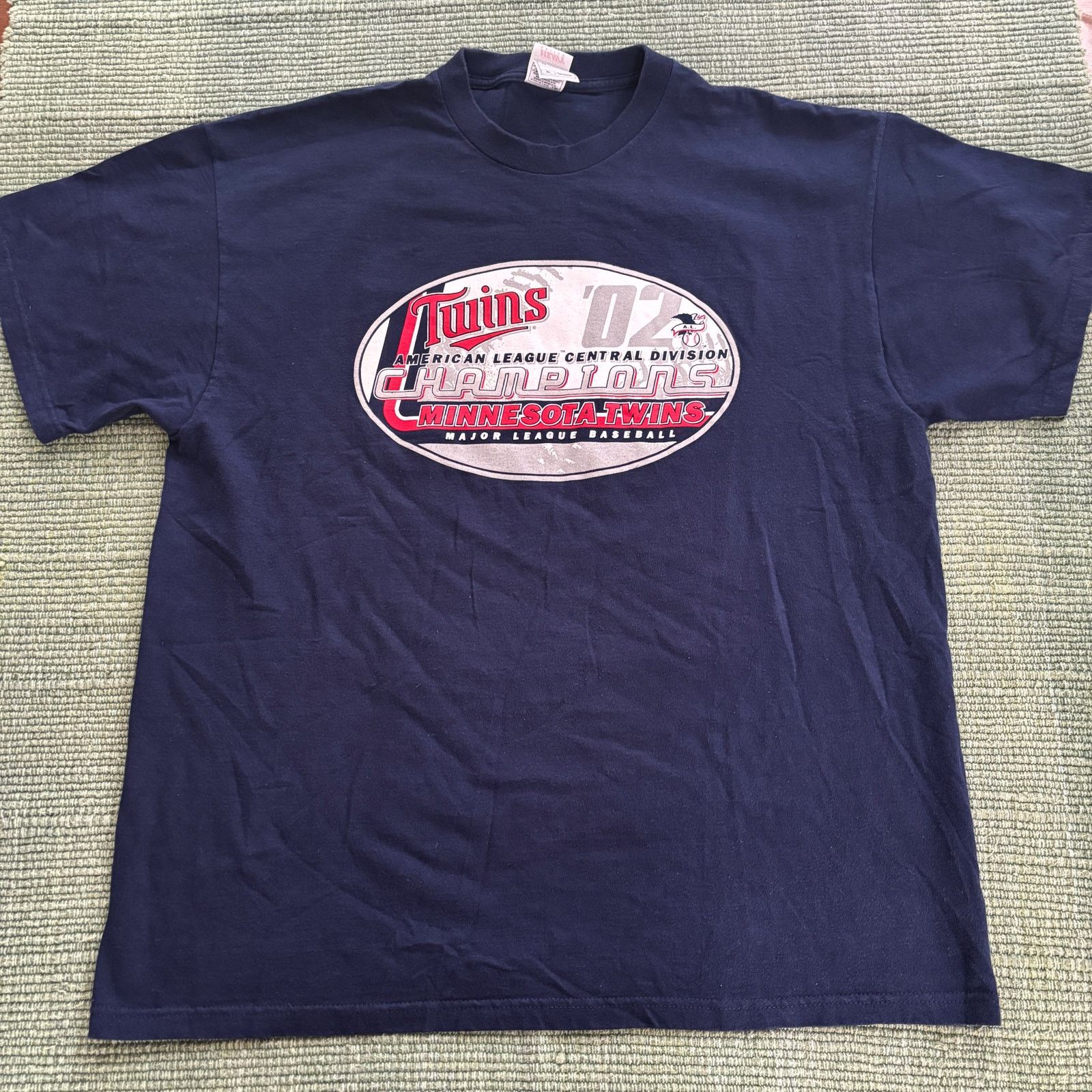 MLB × Vintage Vintage 2002 Minnesota Twins Division Champs Tee Sz XL Size US XL / EU 56 / 4 - 2 Thumbnail