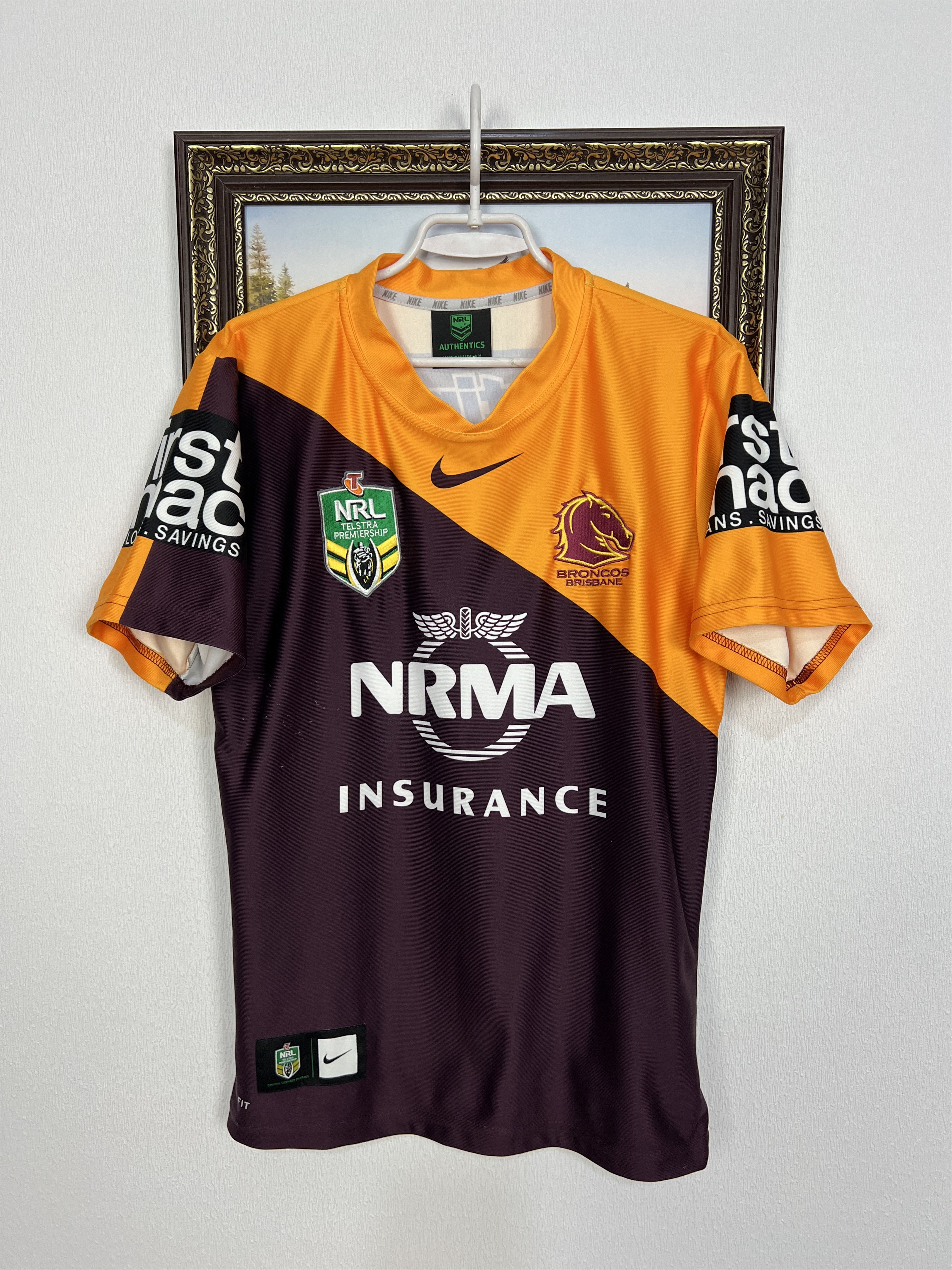 Nike Broncos Brisbane Rugby Home 2004 Shirt Jersey NRL Rare Size US M / EU 48-50 / 2 - 1 Thumbnail