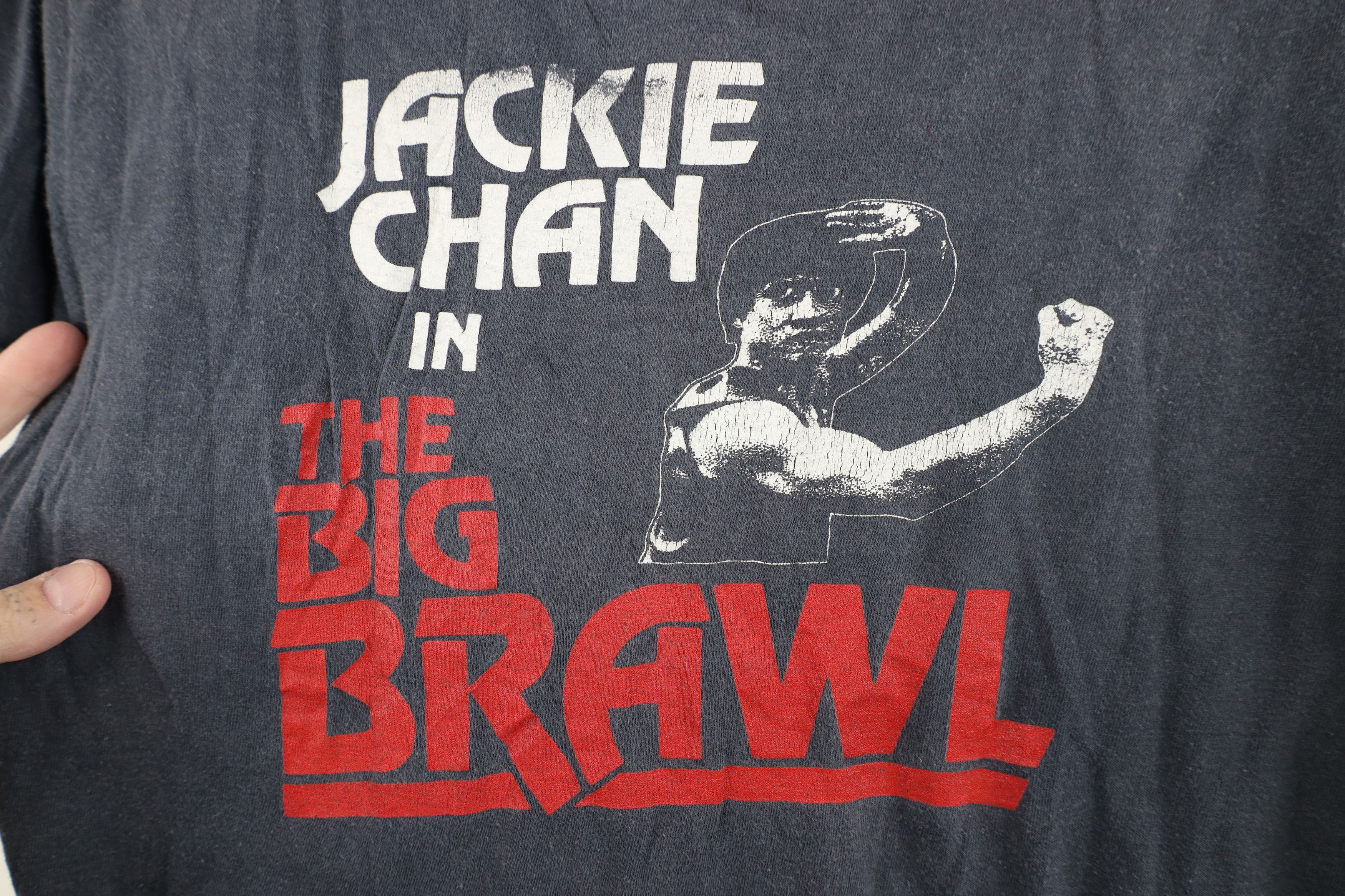 Vintage Vintage 80s Jackie Chan In the Big Brawl Movie T-Shirt USA Size US S / EU 44-46 / 1 - 4 Thumbnail