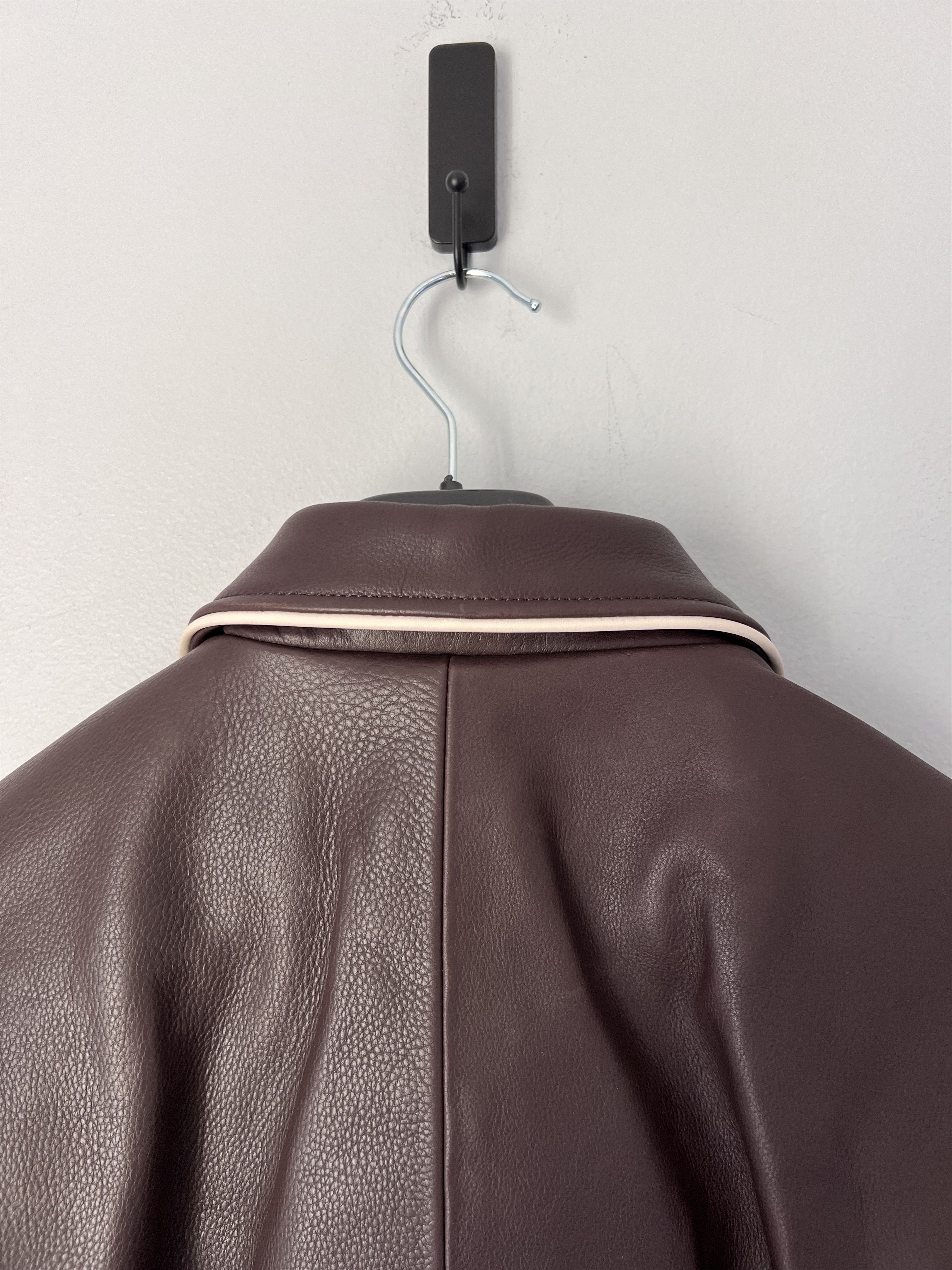 Stussy Stussy Wales Bonner Leather Varsity Jacket in Brown Size US L / EU 52-54 / 3 - 6 Thumbnail