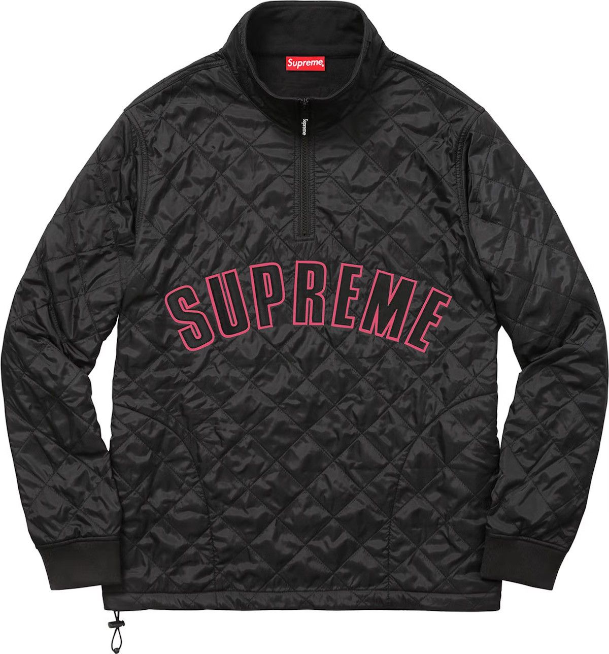 Supreme Supreme Arc Logo Quilted Half Zip Pullover Size M Size US M / EU 48-50 / 2 - 2 Thumbnail