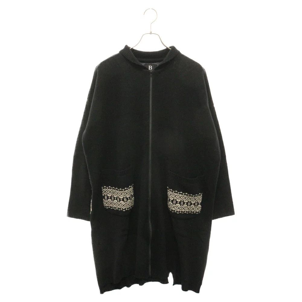 Yohji Yamamoto B Yohji Yamamoto zip up nordic long knit Size US M / EU 48-50 / 2 - 1 Thumbnail