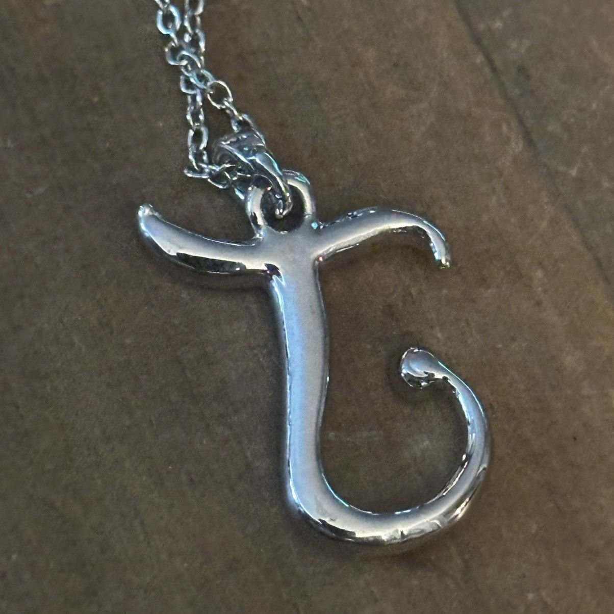 Other Paved letter J pendant necklace Size ONE SIZE - 4 Thumbnail