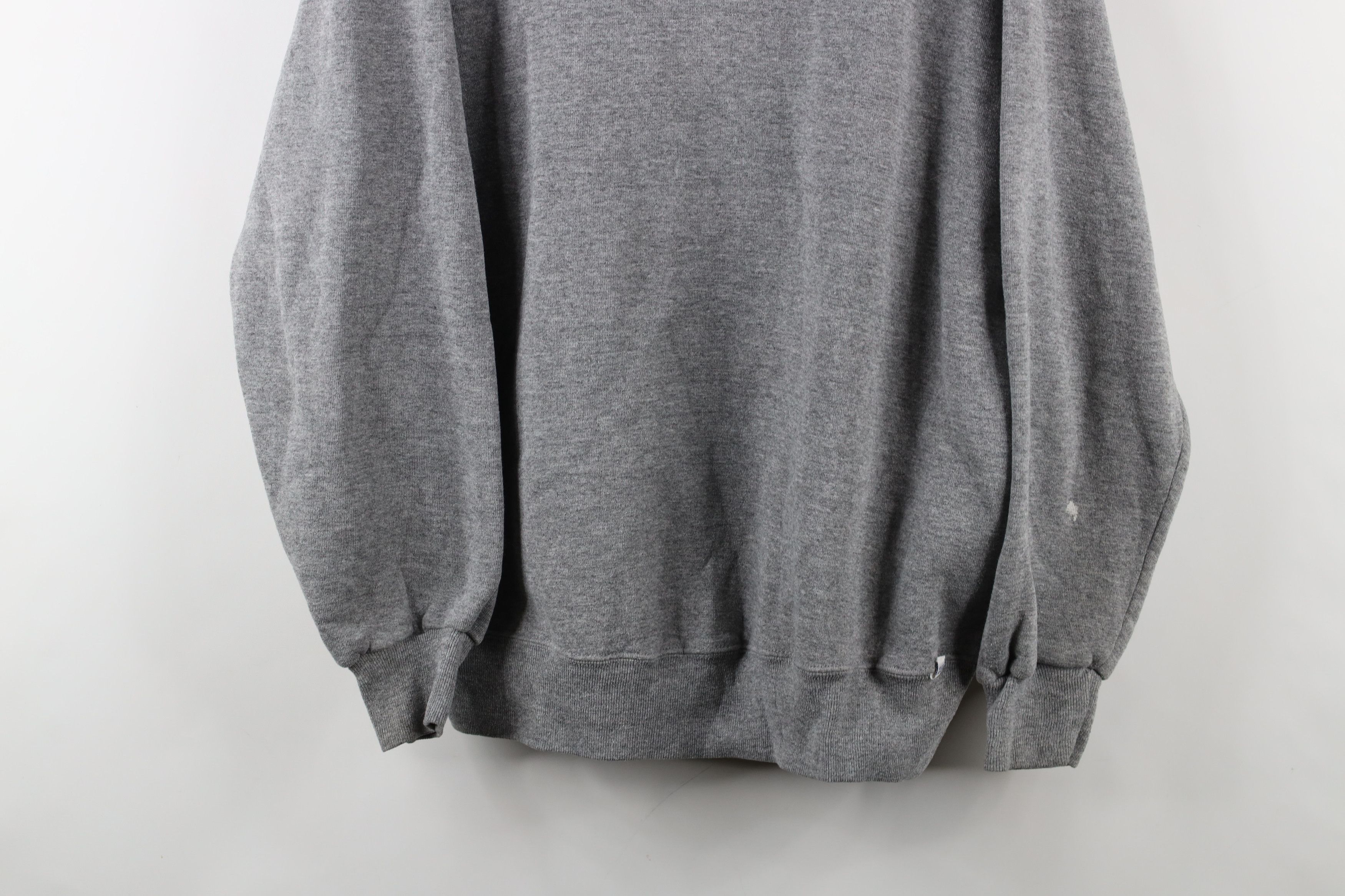 Russell Athletic × Vintage Vintage 90s Russell Athletic Crewneck Sweatshirt Gray USA Size US XL / EU 56 / 4 - 3 Thumbnail