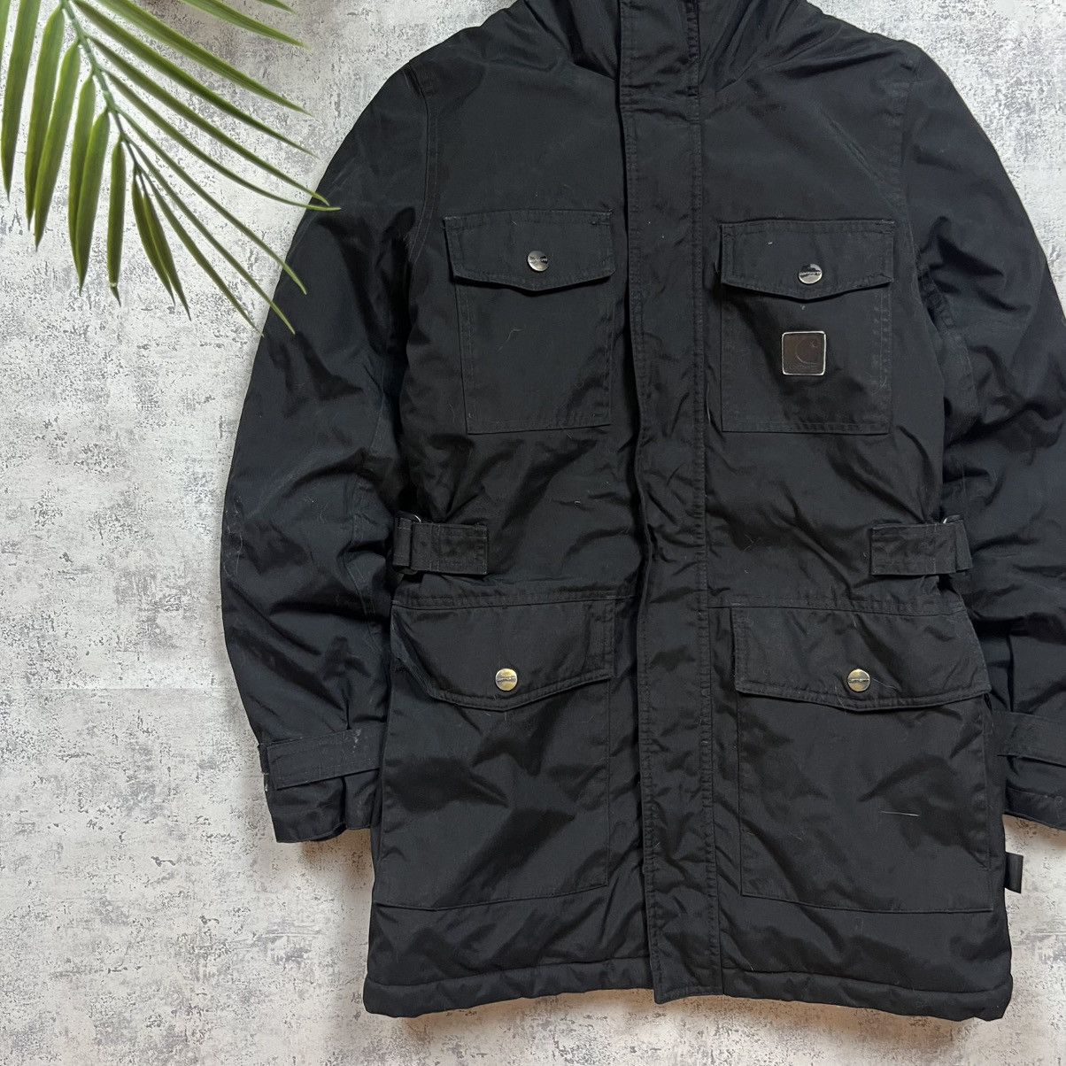 Carhartt 00s Carhartt Fur Vintage Hooded Parka Winter Jacket Size US S / EU 44-46 / 1 - 3 Thumbnail