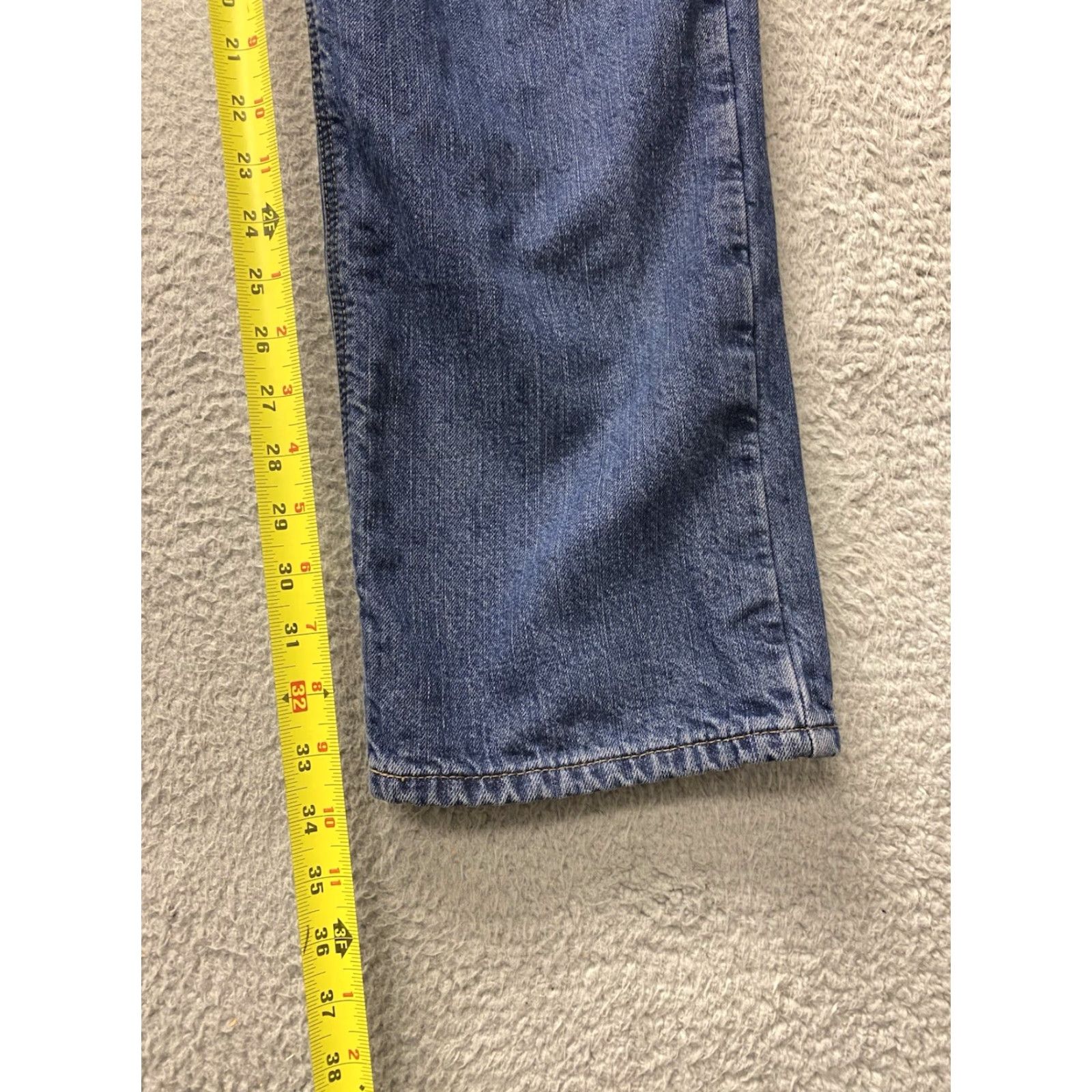 Carhartt Carhartt Jeans Womens 12 Blue Dark Wash Mid Rise Lined 34 Inseam 5-Pocket Denim Workwear Regular Size 34" / US 12 / IT 48 - 4 Thumbnail