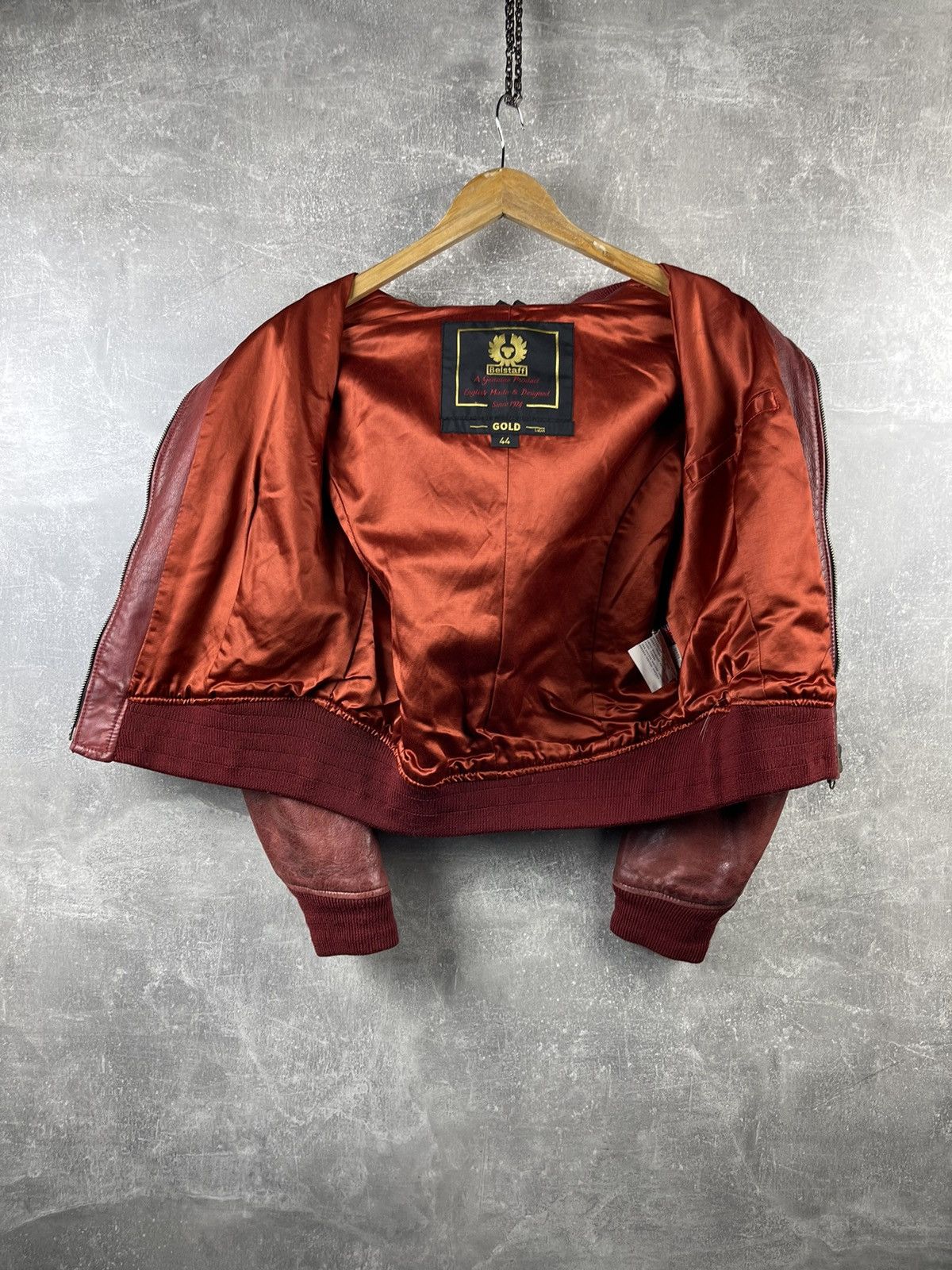 Belstaff Belstaff Gold Label Ladies Biker Hooded Red Leather Jacket Size M / US 6-8 / IT 42-44 - 8 Thumbnail