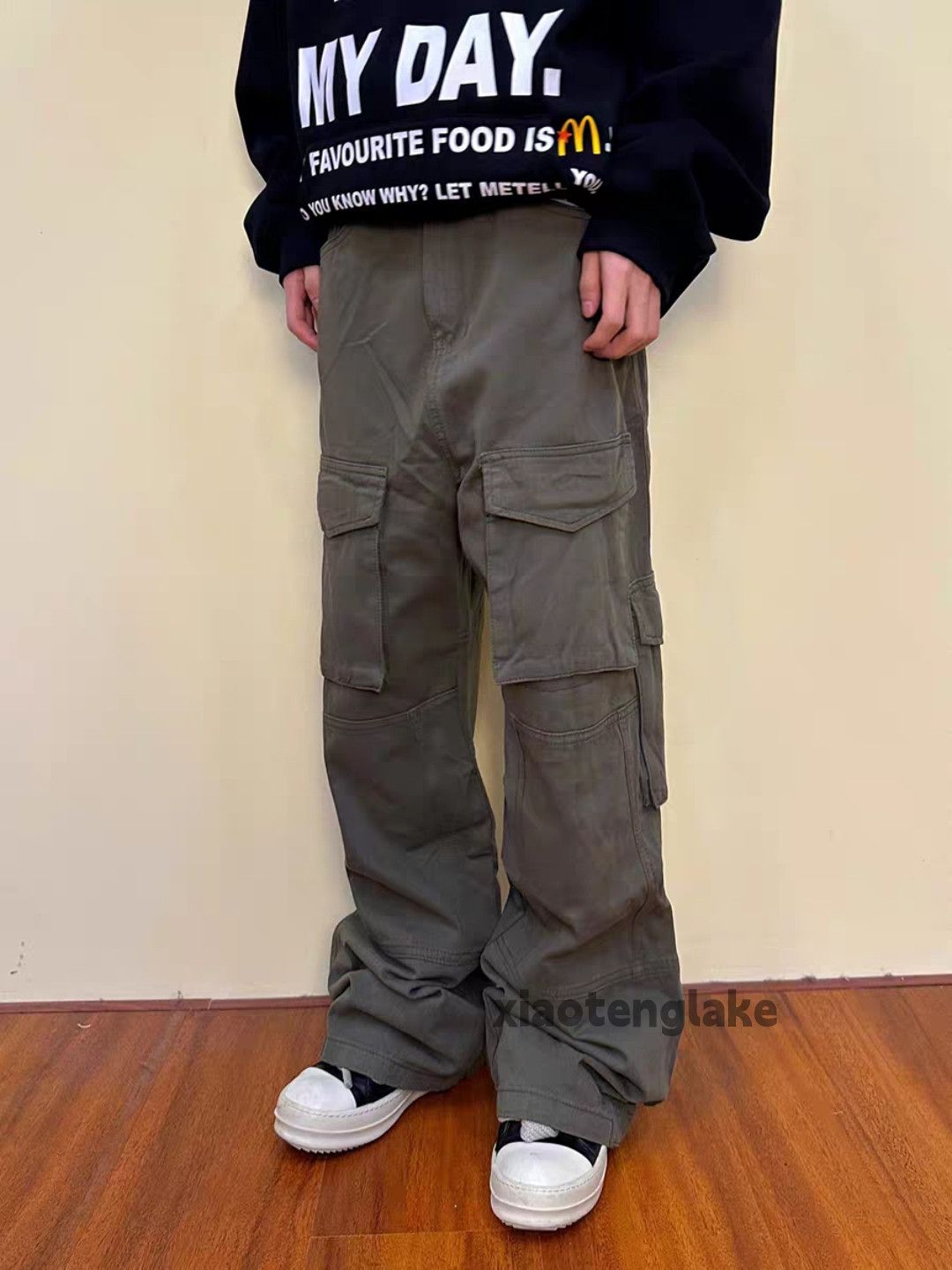 Vintage Unisex utility loose baggy faded punk hiphop pants Size US 32 / EU 48 - 4 Thumbnail