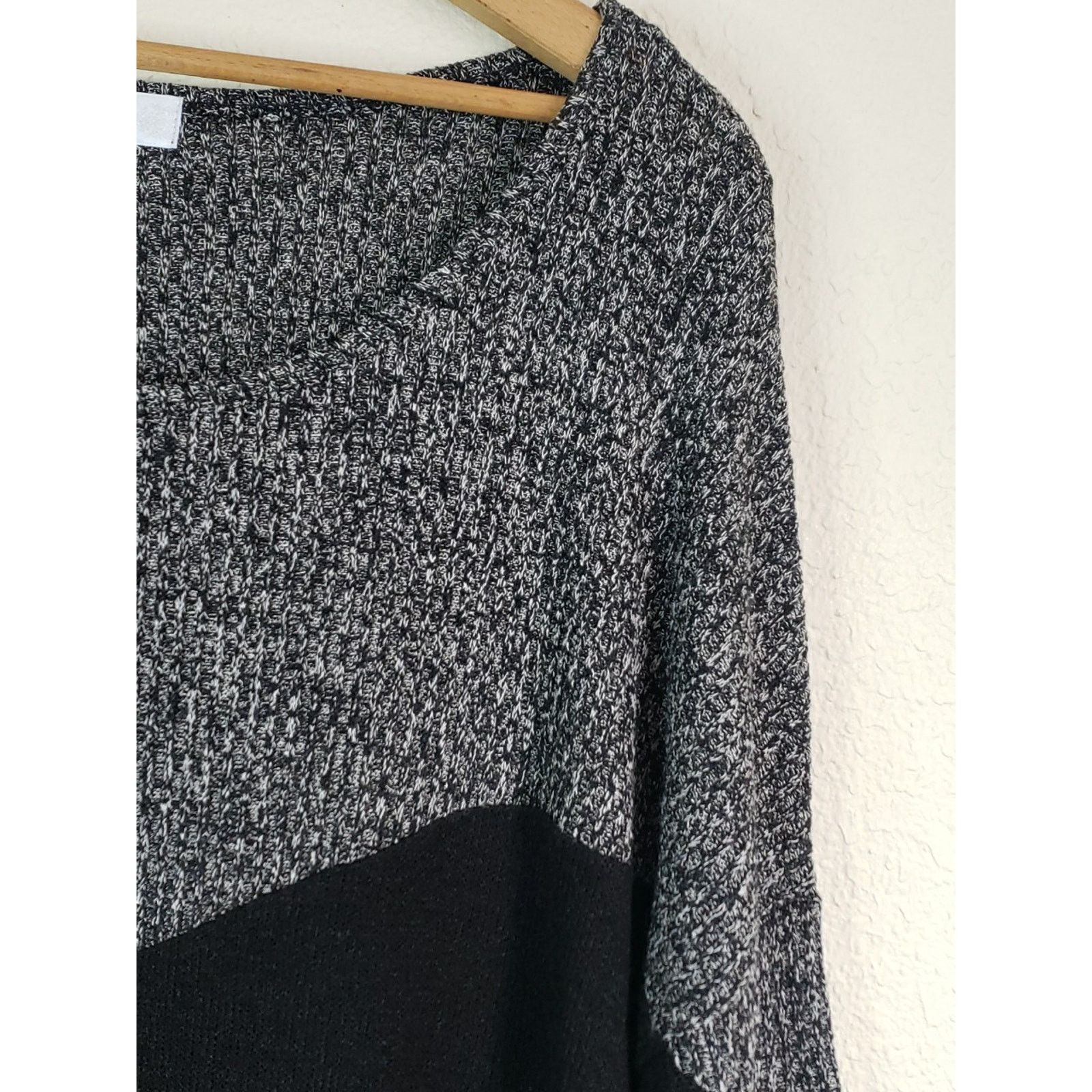 Other Moa Moa Sweater Color Block Long Sleeve Top Size 2X Pullover Size XXL / US 16-18 / IT 52-54 - 2 Thumbnail