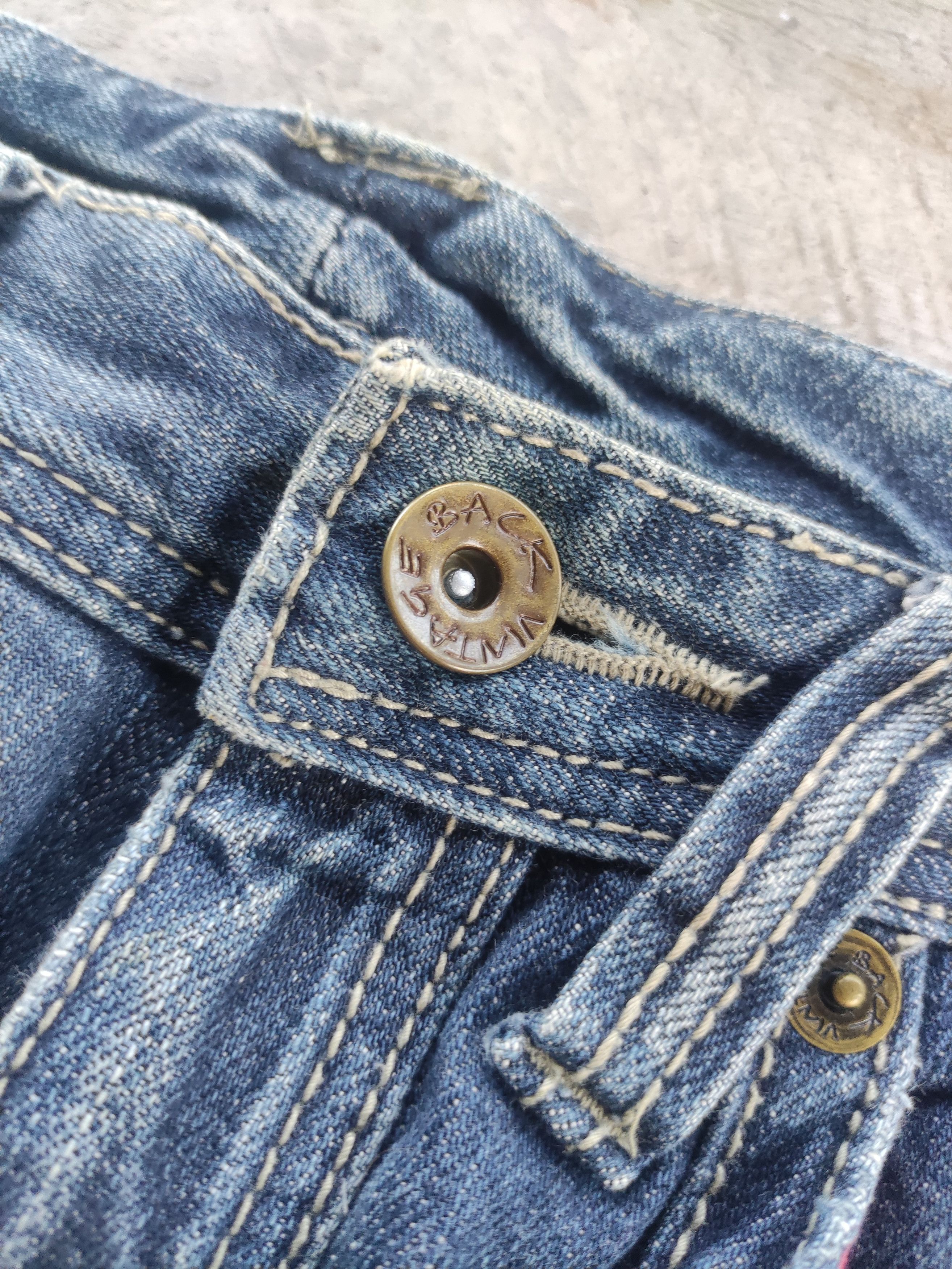 Japanese Brand Vintage Japanese Jean Distressed Faded Denim Size US 33 - 6 Thumbnail